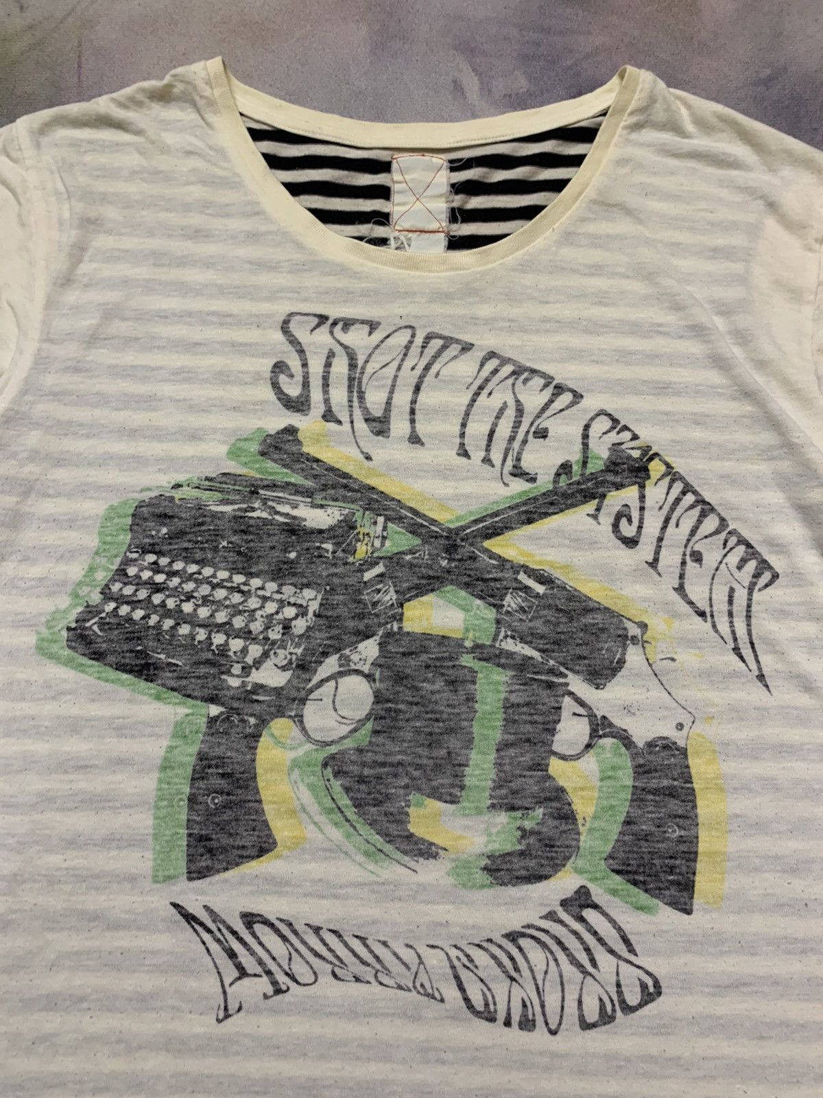 Hysteric Glamour × Japanese Brand × Tornado Mart Japanese Brand Guns Typewriter Tee Size US S / EU 44-46 / 1 - 2 Thumbnail