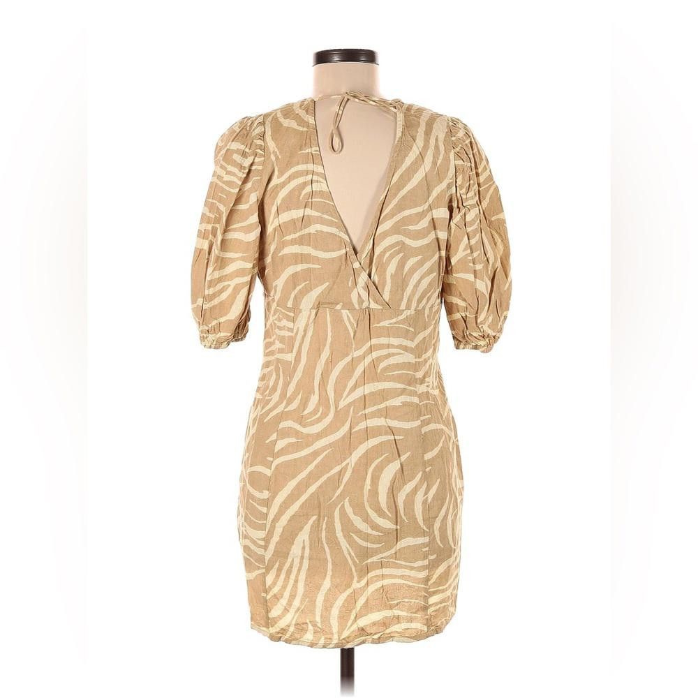 Asos ASOS Brown Patterned Dress Size M / US 6-8 / IT 42-44 - 2 Thumbnail