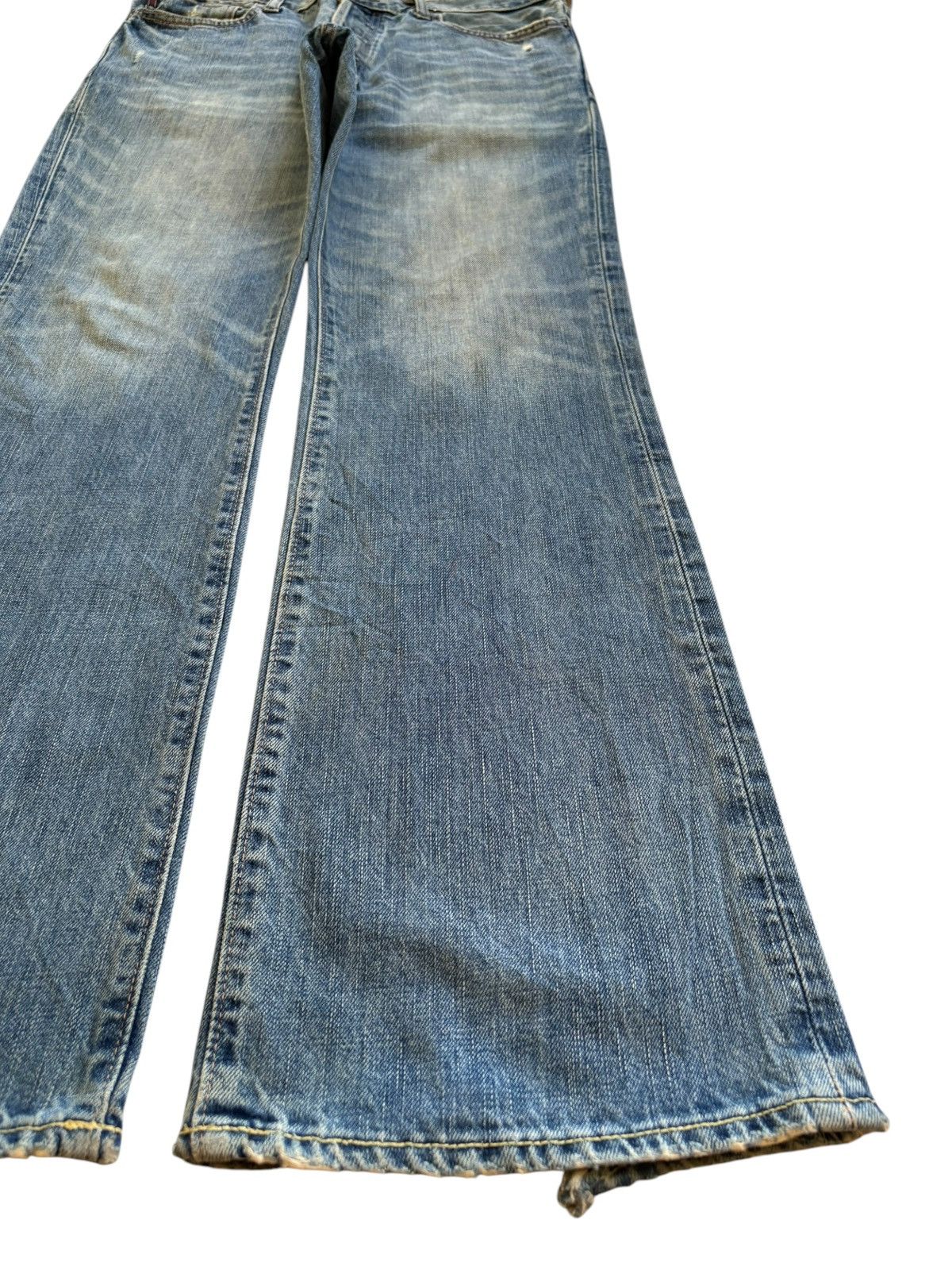 Abercrombie & Fitch Vintage Abercrombie & Fitch Mud Wash Ripped Flare Jeans Size US 34 / EU 50 - 6 Thumbnail