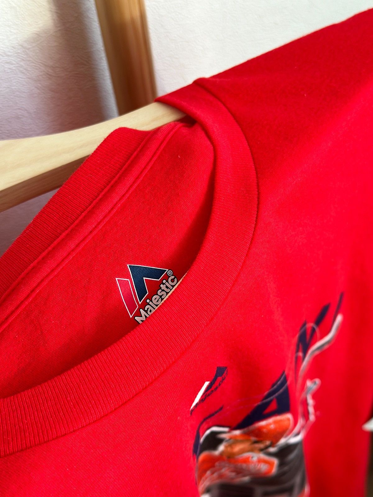 MLB × Majestic × Vintage Majestic Red 2018 AL Rookie of the Year Ohtani T-Shirt Size US L / EU 52-54 / 3 - 7 Thumbnail
