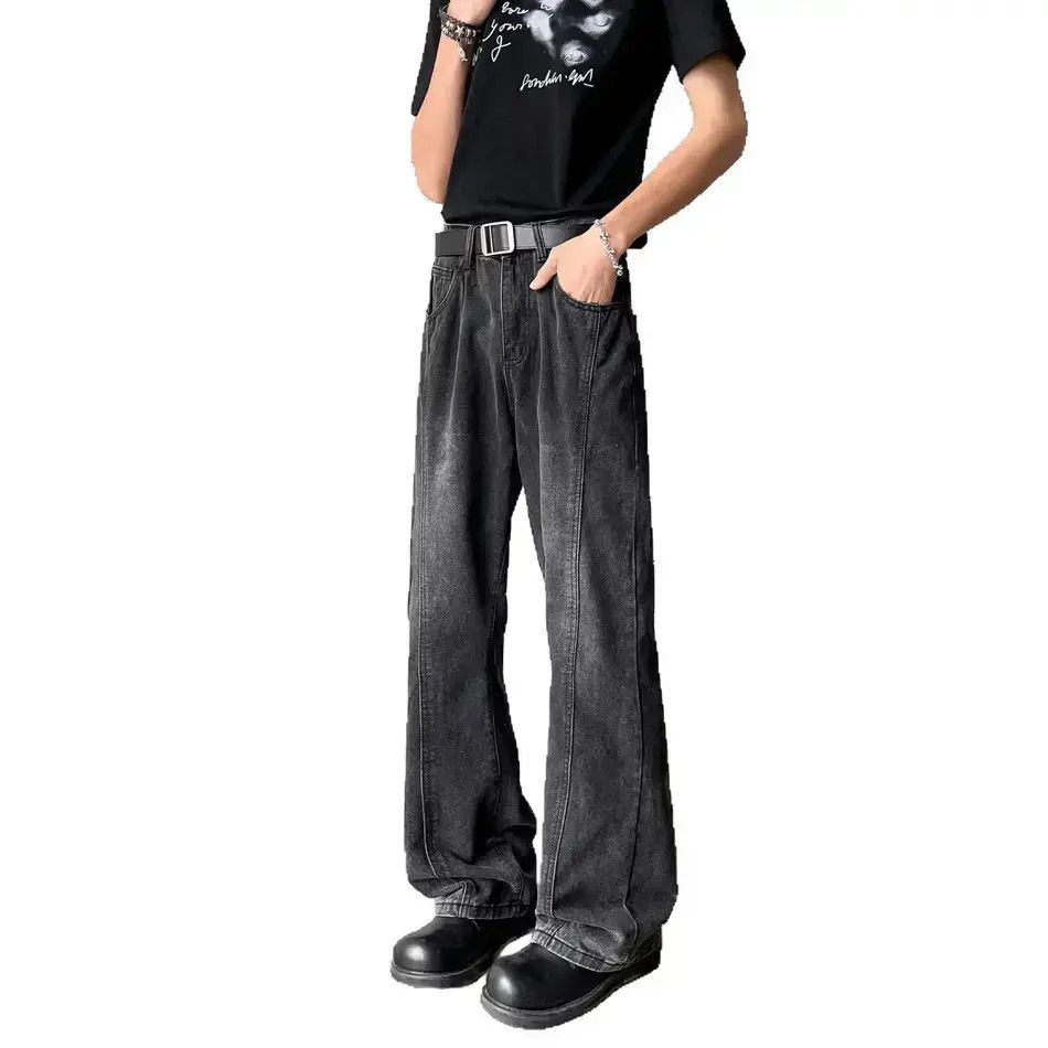 Japanese Brand Retro loose casual micro flared jeans Size US 30 / EU 46 - 5 Thumbnail