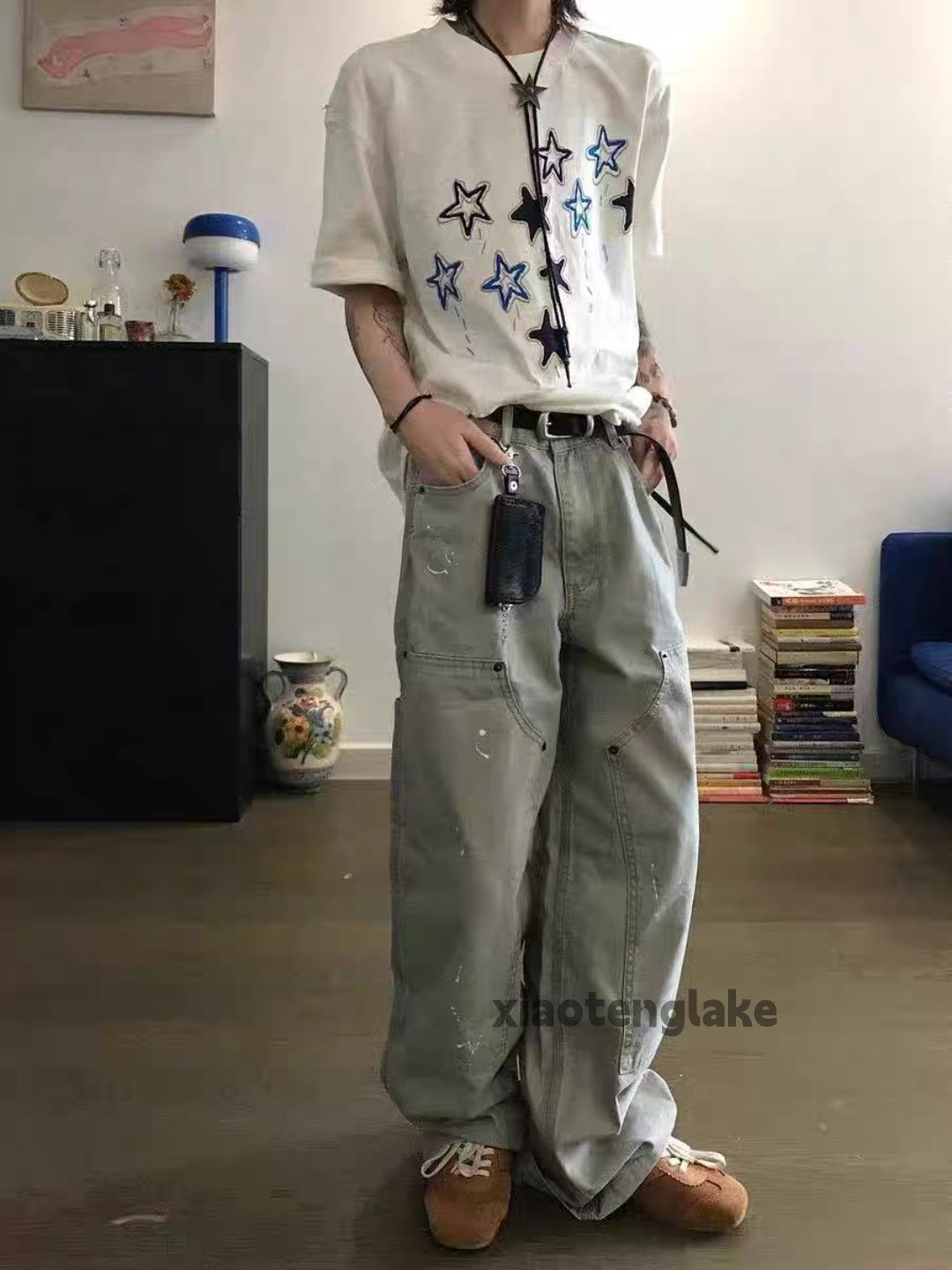 Japanese Brand Utility skate hiphop washed faded carpenter cargo pants Size US 28 / EU 44 - 1 Thumbnail