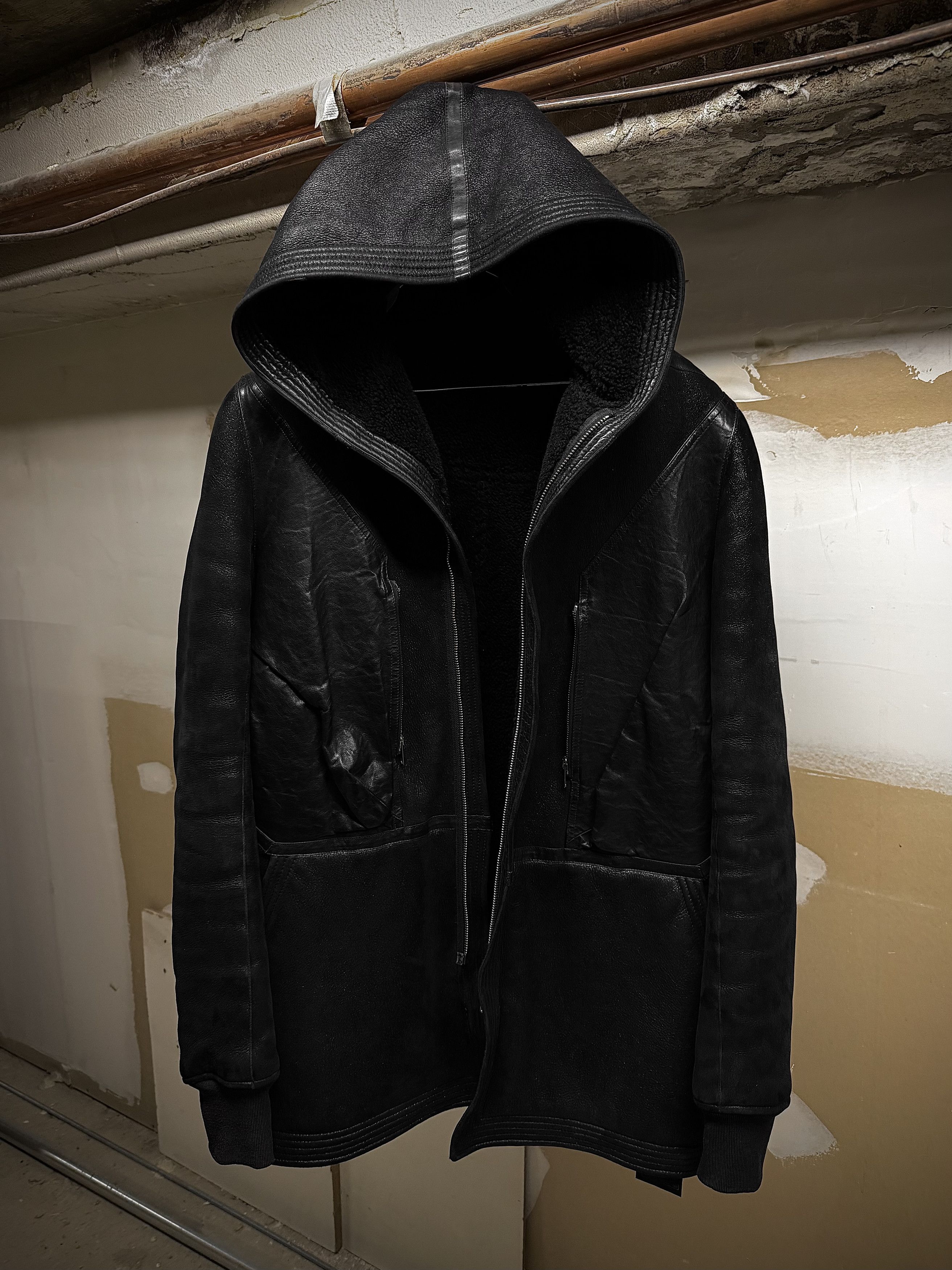 Rick Owens Rick Owens AW12 MOUNTAIN Hooded Blistered Lamb Jacket Size US M / EU 48-50 / 2 - 1 Thumbnail