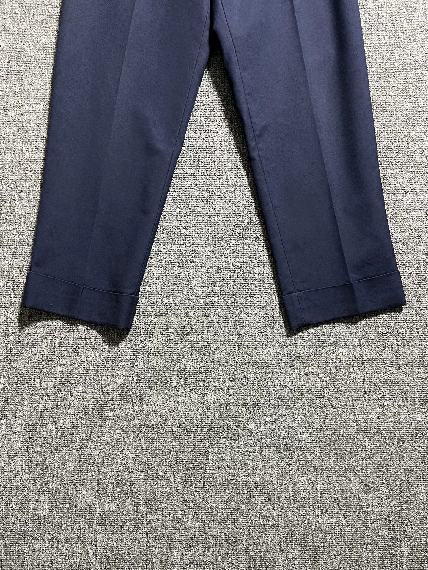 Dior Dior Men's 44 Navy Blue Cuffed Cropped Chino 23FW Size US 28 / EU 44 - 5 Thumbnail
