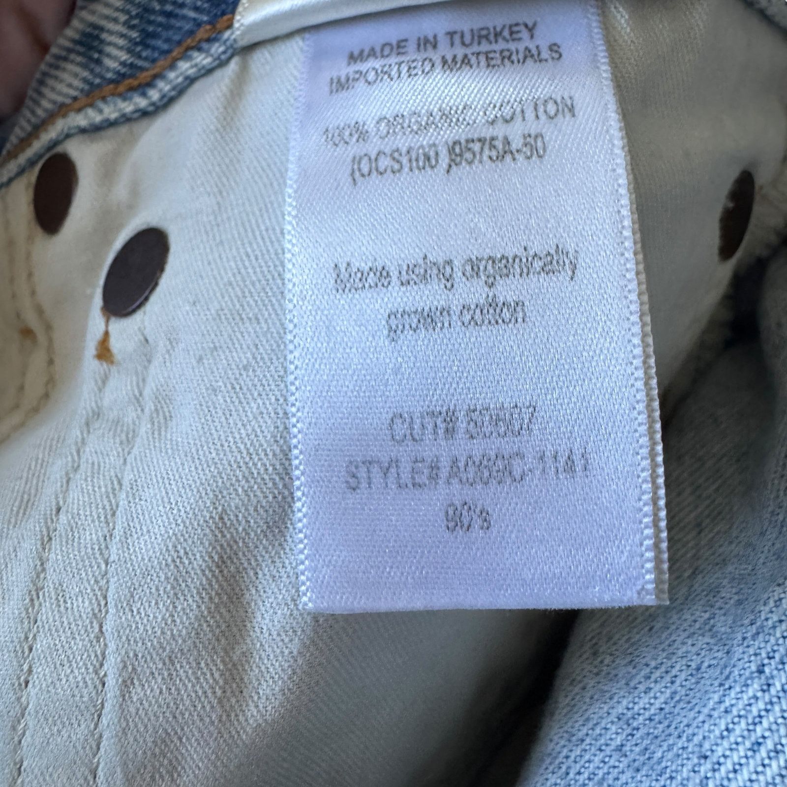 Agolde AGOLDE 90s Mid Rise Loose Fit Jean Captured Distressed Size 25" / US 0 / IT 36 - 10 Thumbnail