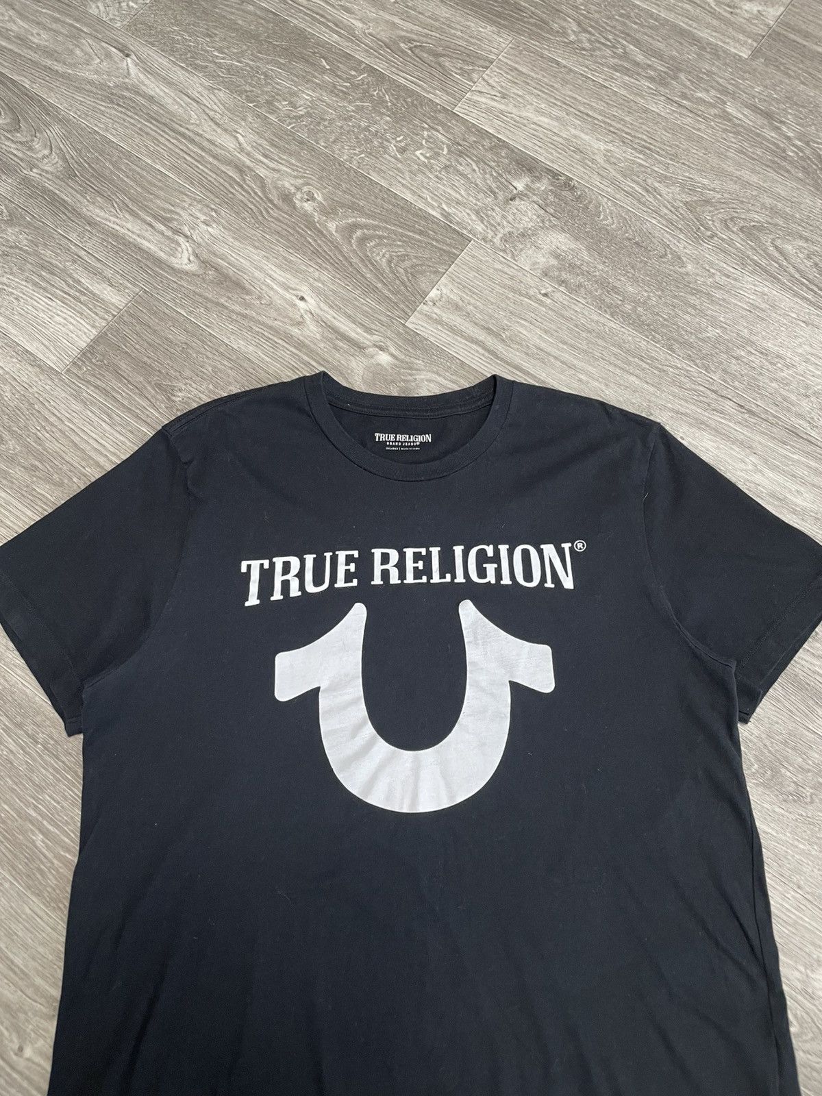 True Religion True Religion Big Logo Black T-Shirt Y2K Size XXL Size US XXL / EU 58 / 5 - 2 Thumbnail