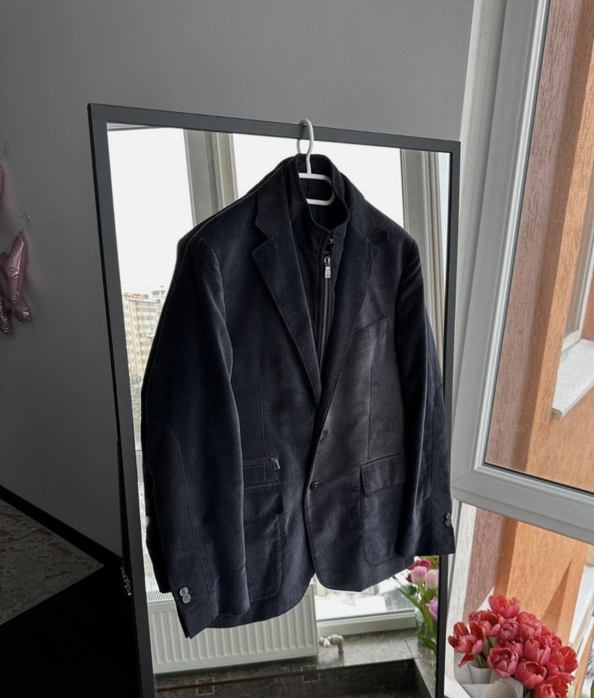 Corneliani Corneliani ID Velour Mens Double Zip Buttons Jacket Sz M Size US M / EU 48-50 / 2 - 1 Thumbnail