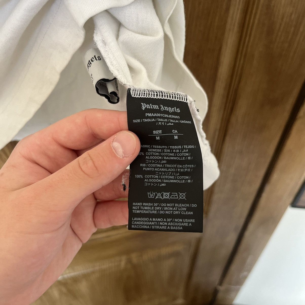 Palm Angels Palm Angels Sprayed Logo T-Shirt Luxury Size US M / EU 48-50 / 2 - 7 Thumbnail