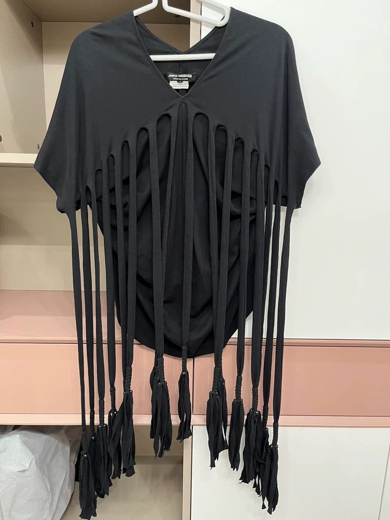 Comme des Garcons Comme Des Garcons Fringed short sleeve Size S / US 4 / IT 40 - 1 Thumbnail