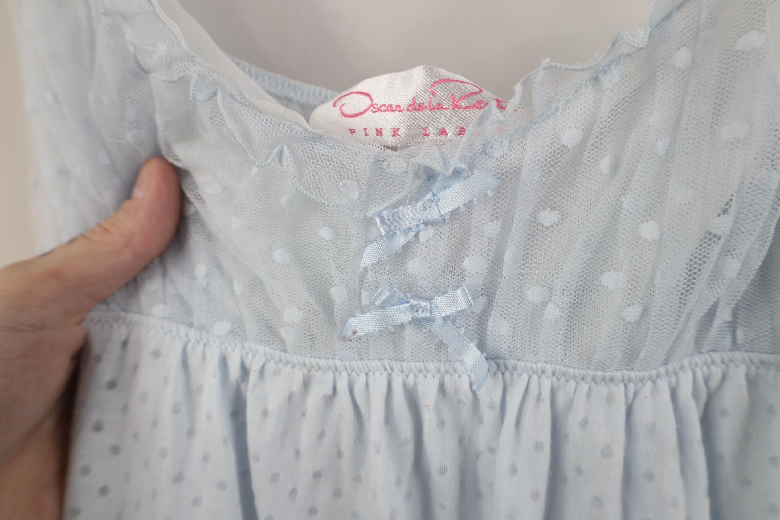 Oscar De La Renta Vintage Y2K Oscar de la Renta Lace Ruffled Night Gown Size XL / US 12-14 / IT 48-50 - 5 Thumbnail