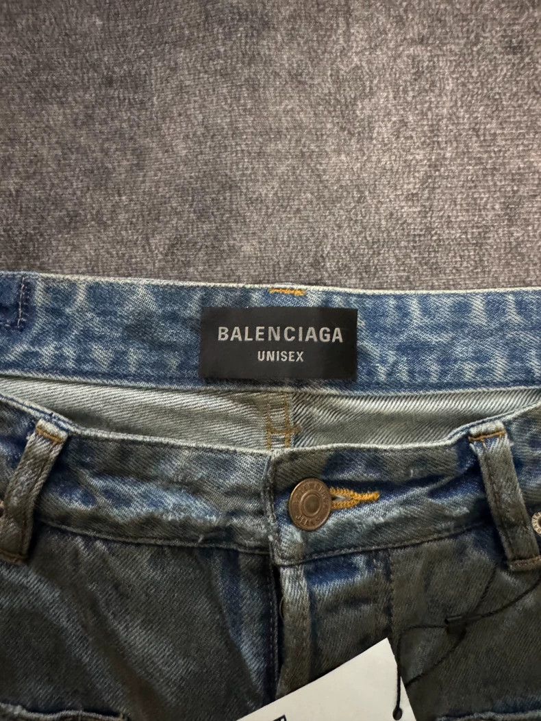 Balenciaga Balenciaga size XS Reverse pocket mud dyeing to do old kni Size US 27 - 3 Thumbnail