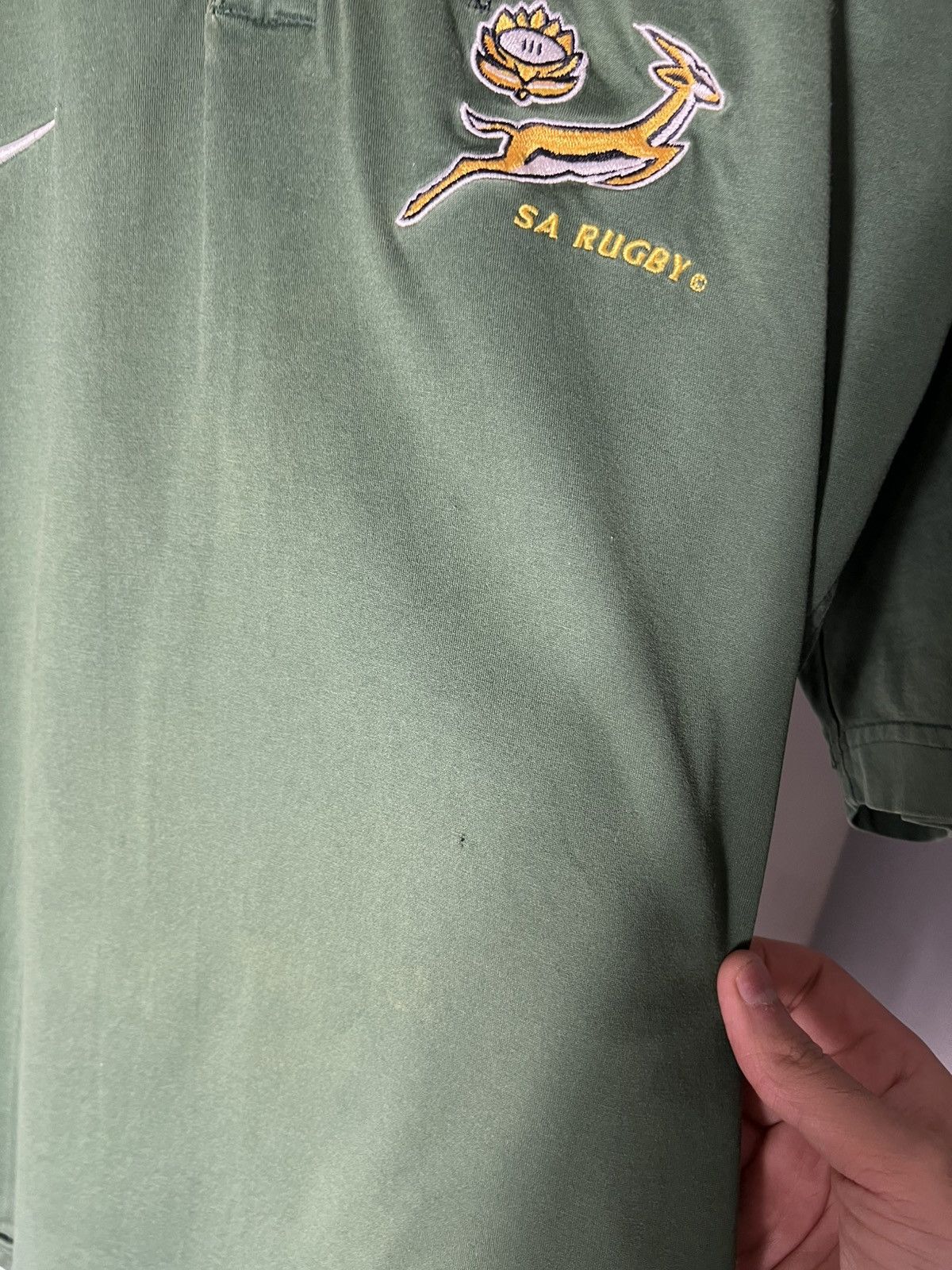 Nike VINTAGE NIKE SOUTH AFRICA RETRO RUGBY JERSEY BLOKE Y2K 90s Size US L / EU 52-54 / 3 - 7 Thumbnail