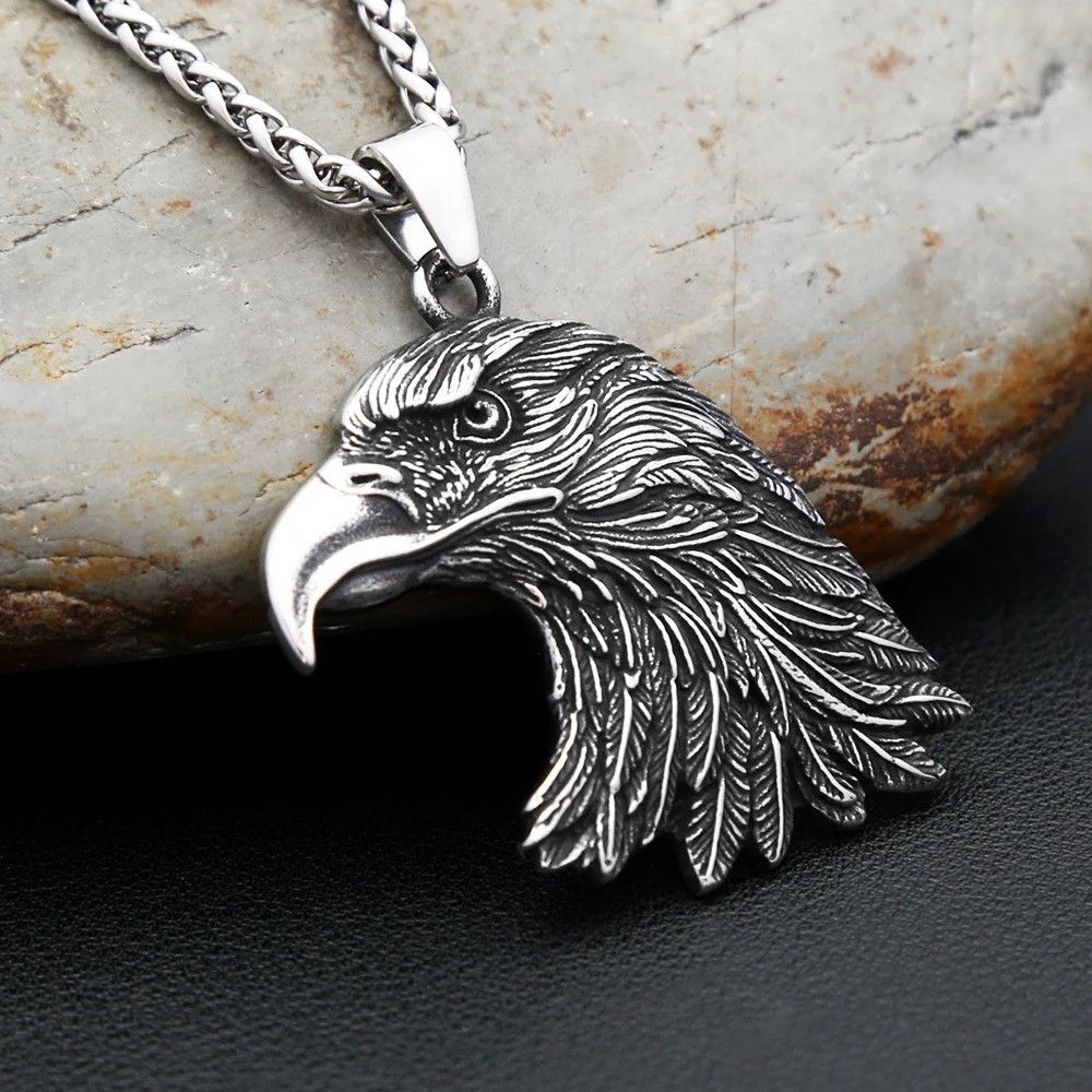 Other Gothic Vintage Eagle Head Pendant Necklace Size ONE SIZE - 5 Thumbnail