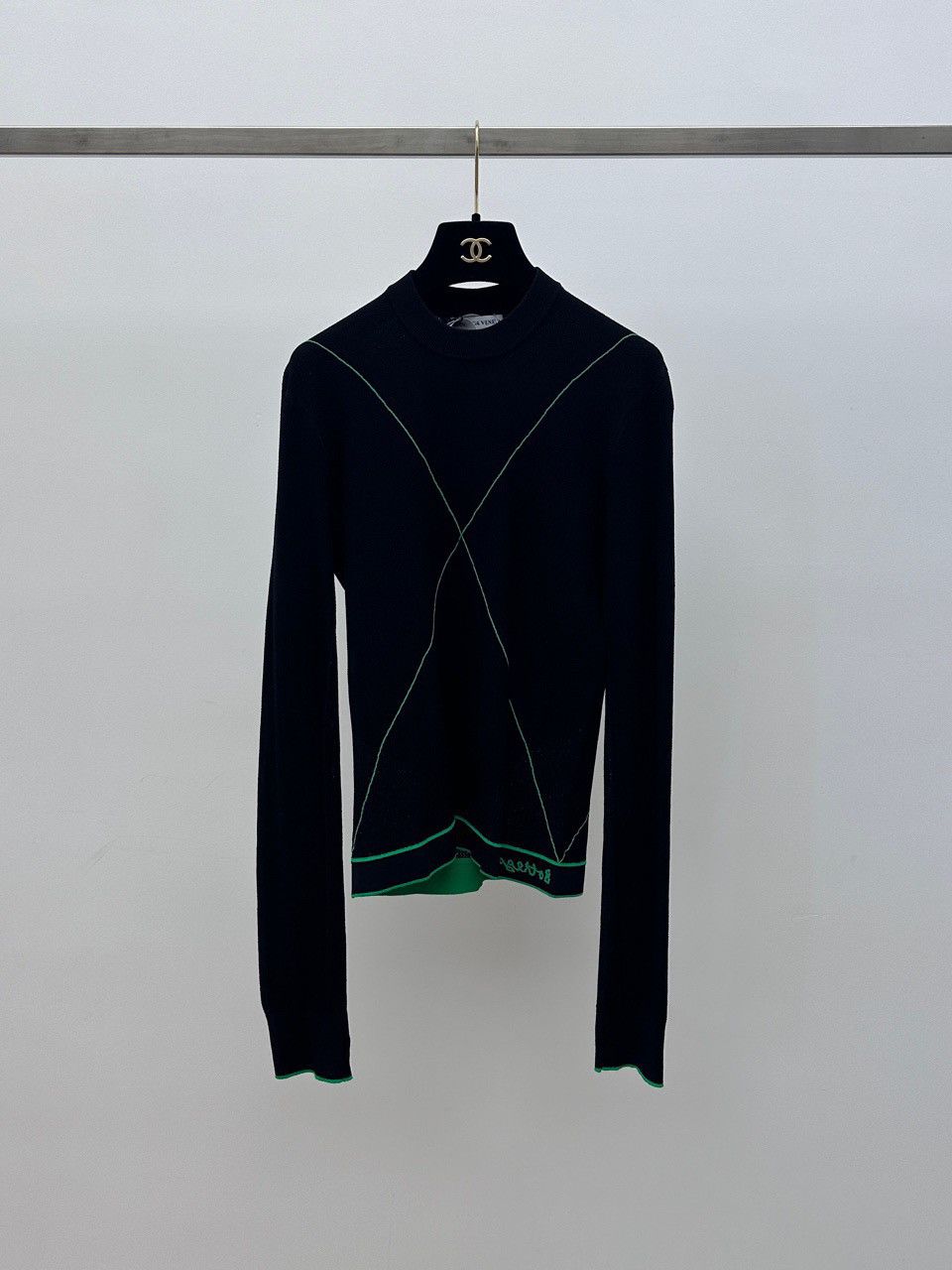 Bottega Veneta Bottega Veneta Green Stitch Sweater Size XS Size US XS / EU 42 / 0 - 1 Thumbnail