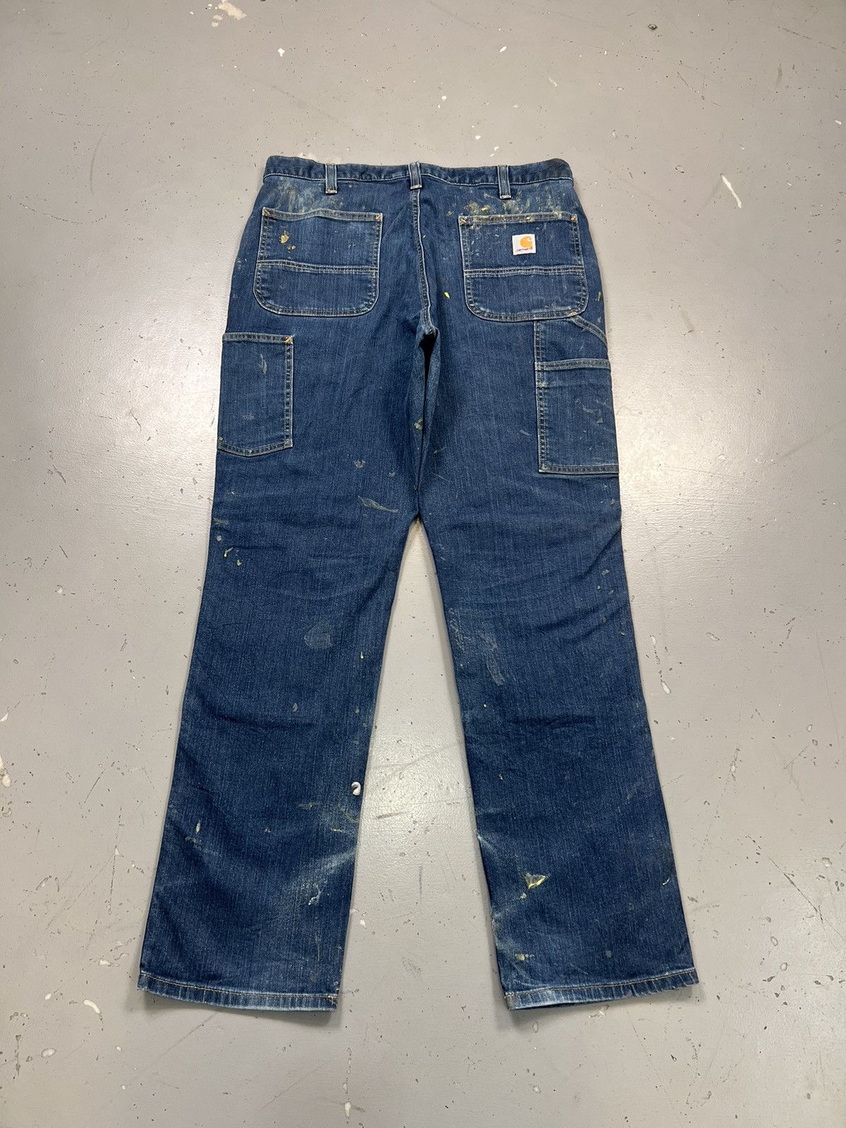 Carhartt Vintage Carhartt double knee paint splatter workwear denim Size US 38 / EU 54 - 2 Thumbnail