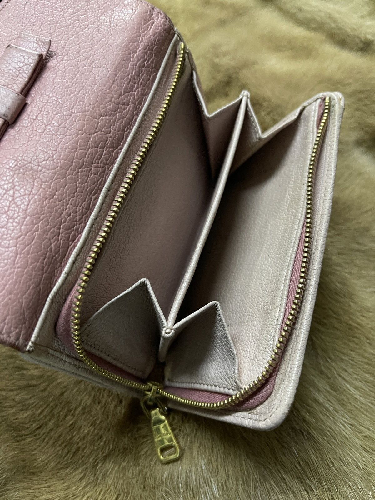 Miu Miu Miu Miu 198 Ribbon Tri-Fold Wallet Size ONE SIZE - 11 Thumbnail