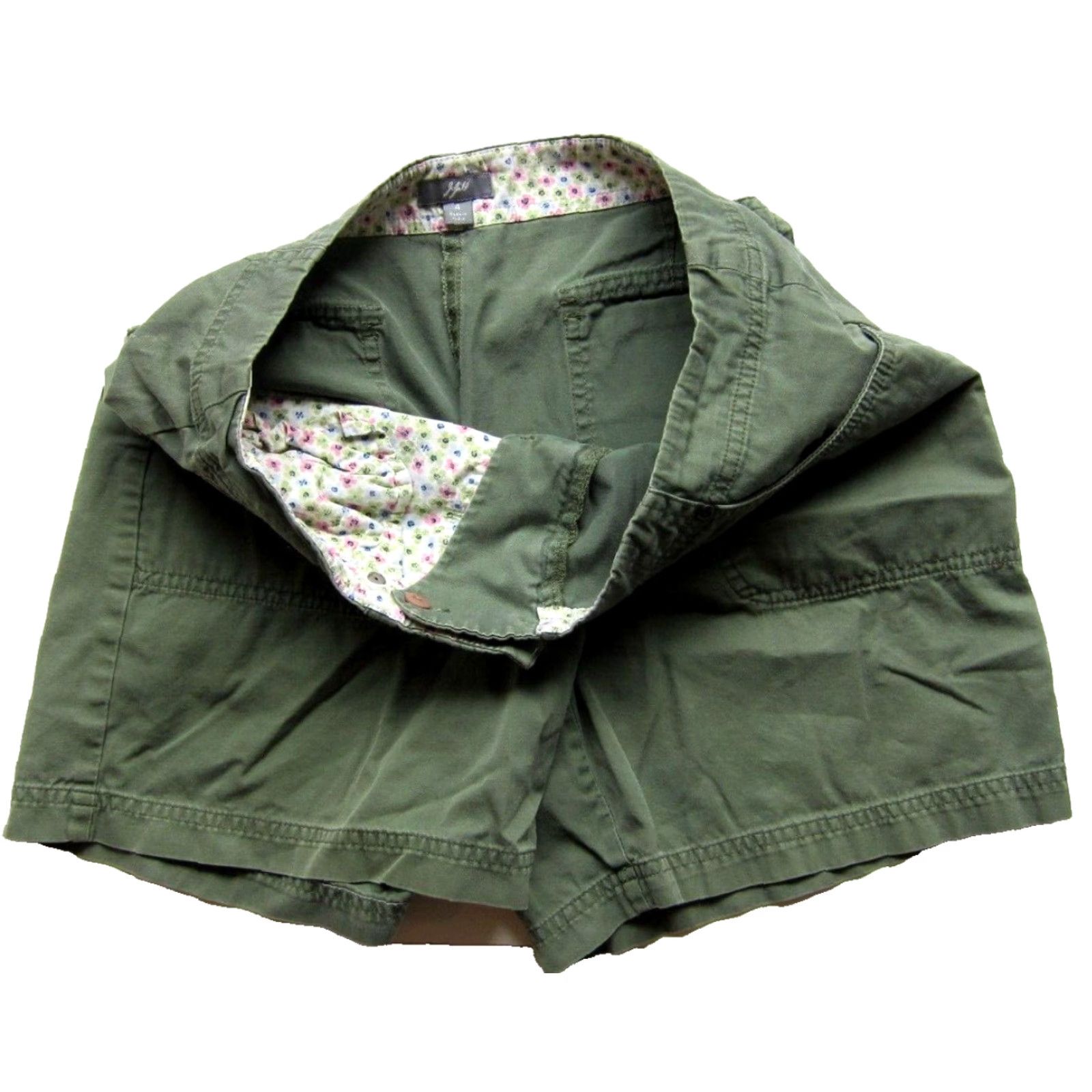 J. Jill J.Jill Shorts Women 4 Army Green 100% Cotton Pocket Chino Size 27" / US 4 / IT 40 - 3 Thumbnail