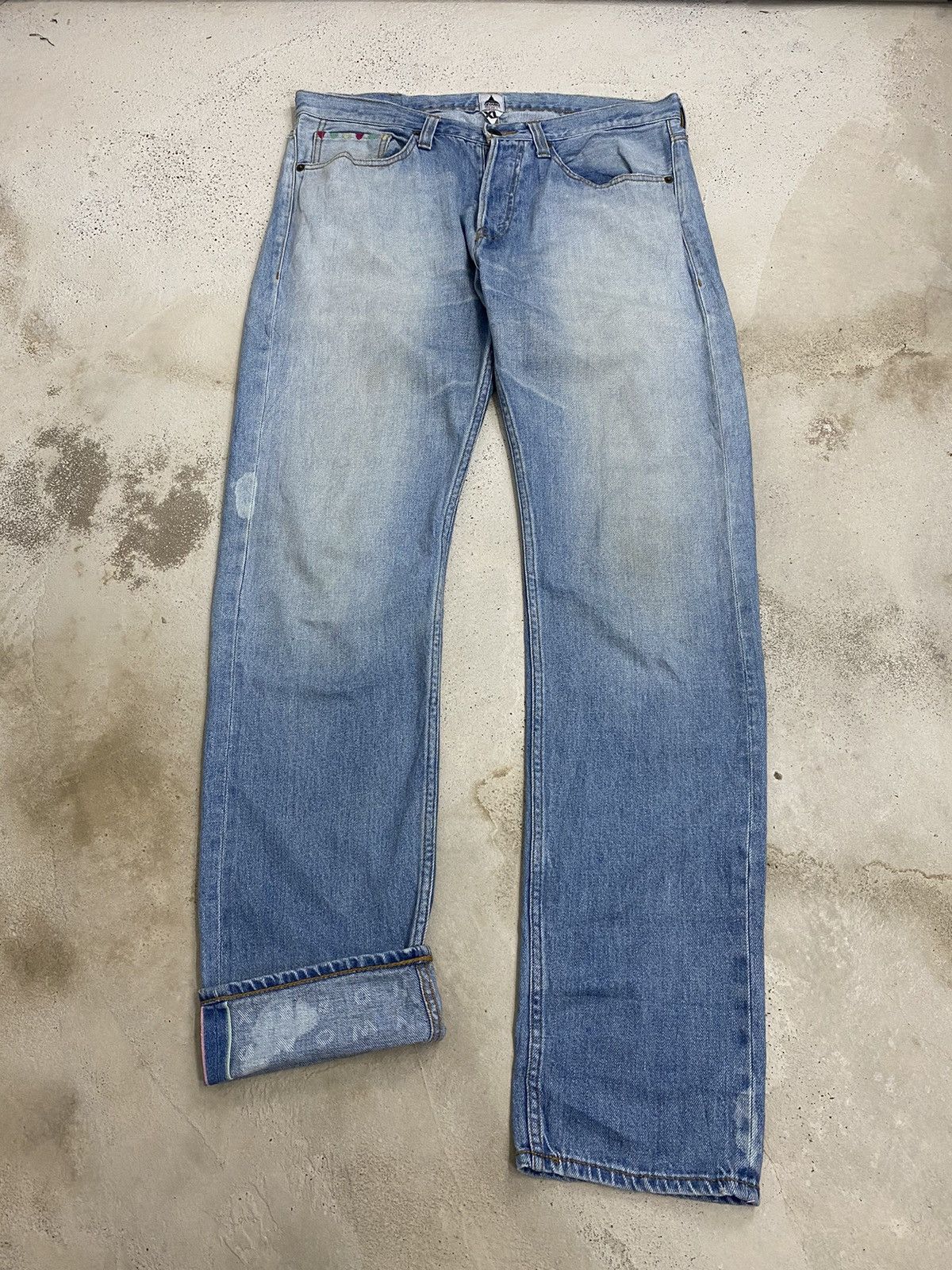 Goodhood × Japanese Brand × R.Newbold Goodhood X R. Newbold Denim Jean Selvedge Button Fly Size US 34 / EU 50 - 9 Thumbnail