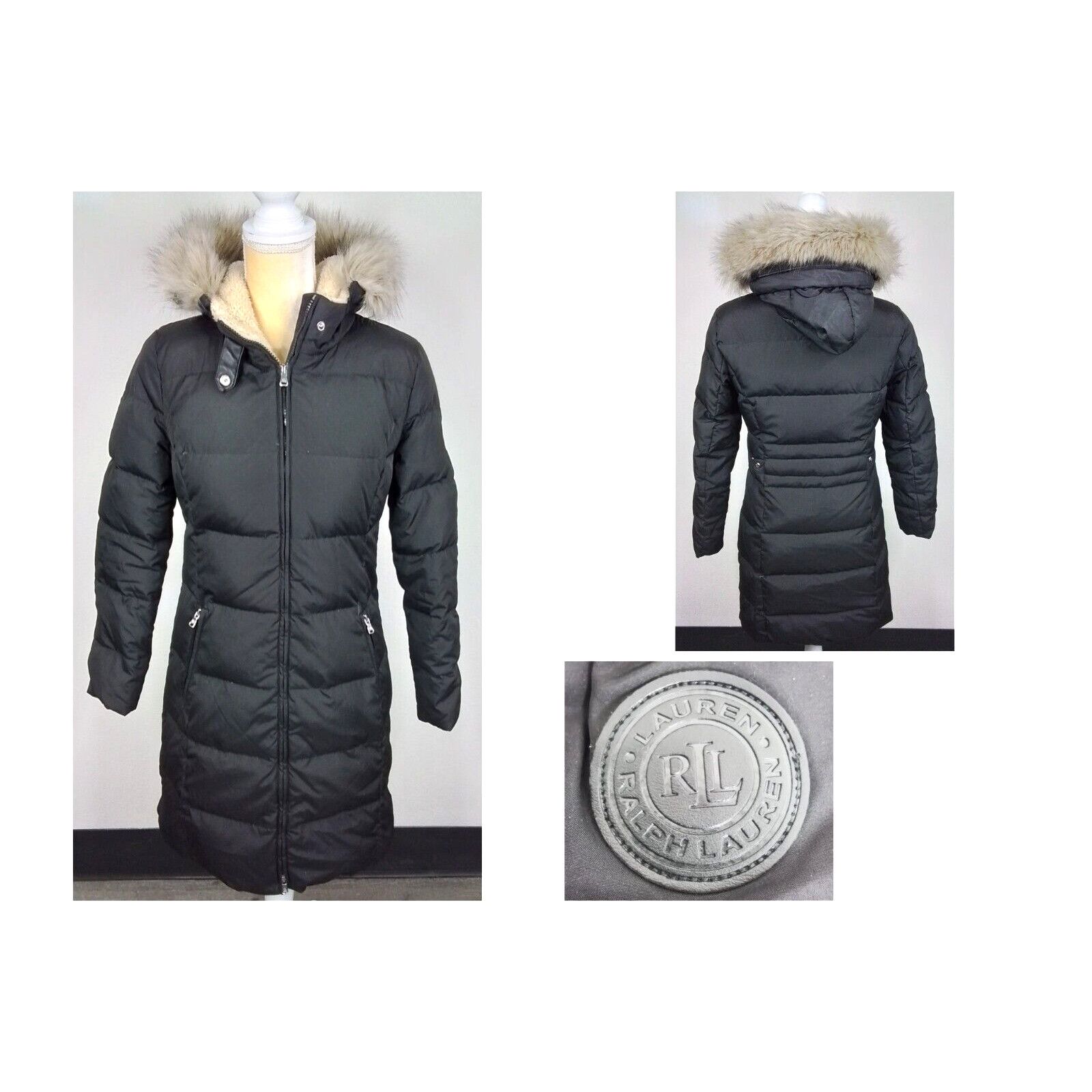 Lauren Ralph Lauren Lauren by Ralph Lauren Down Jacket Women's XS Black Parka Size XS / US 0-2 / IT 36-38 - 1 Thumbnail