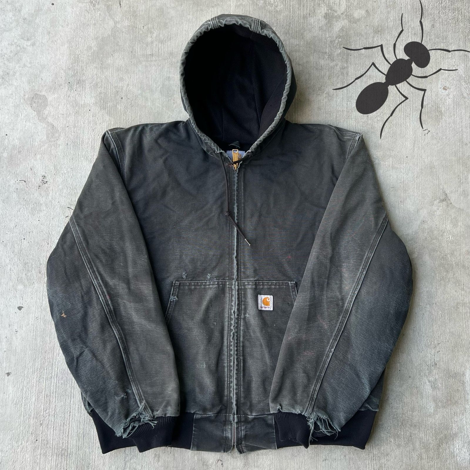 Carhartt Carhartt Active Jacket Vintage Faded 90s Black Big