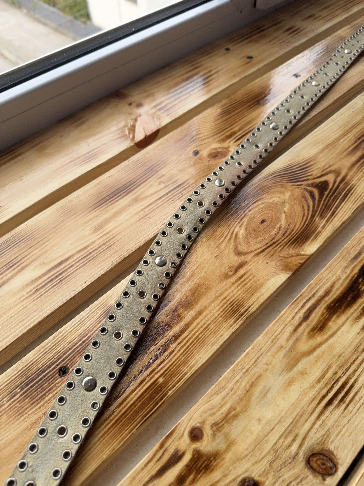 If Six Was Nine Vintage Japanese Studded Leather Punk Emo Rock Goth Y2K belt Size ONE SIZE - 13 Thumbnail