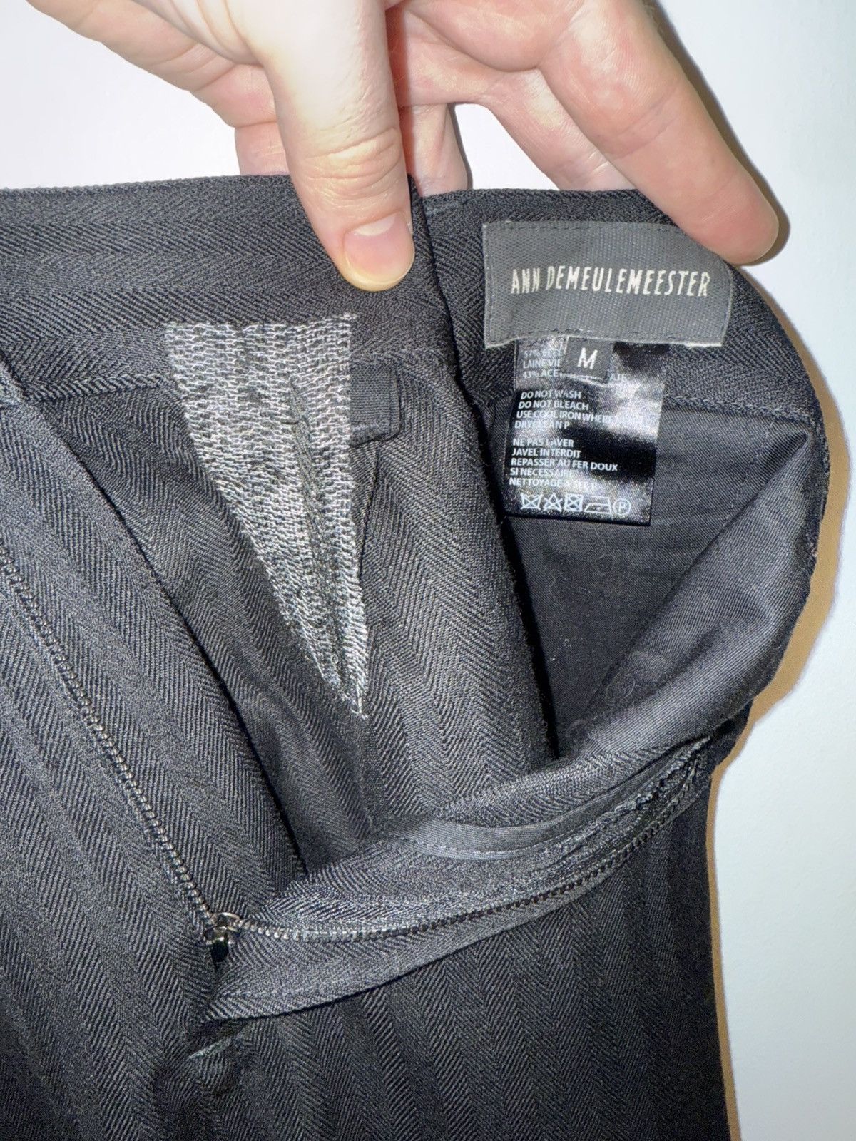 Ann Demeulemeester FW18 Button-Hem Cropped Pants Size US 32 / EU 48 - 4 Thumbnail