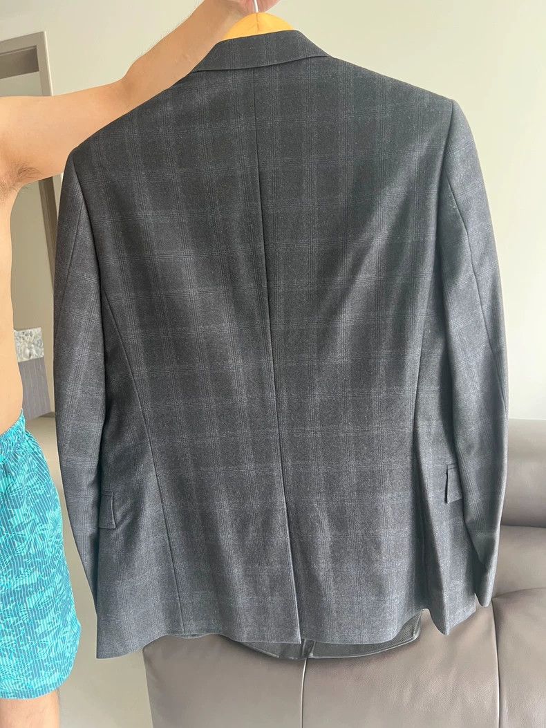 Givenchy Givenchy Size 48 Grey Wool Blazer Jacket Size US XL / EU 56 / 4 - 2 Thumbnail