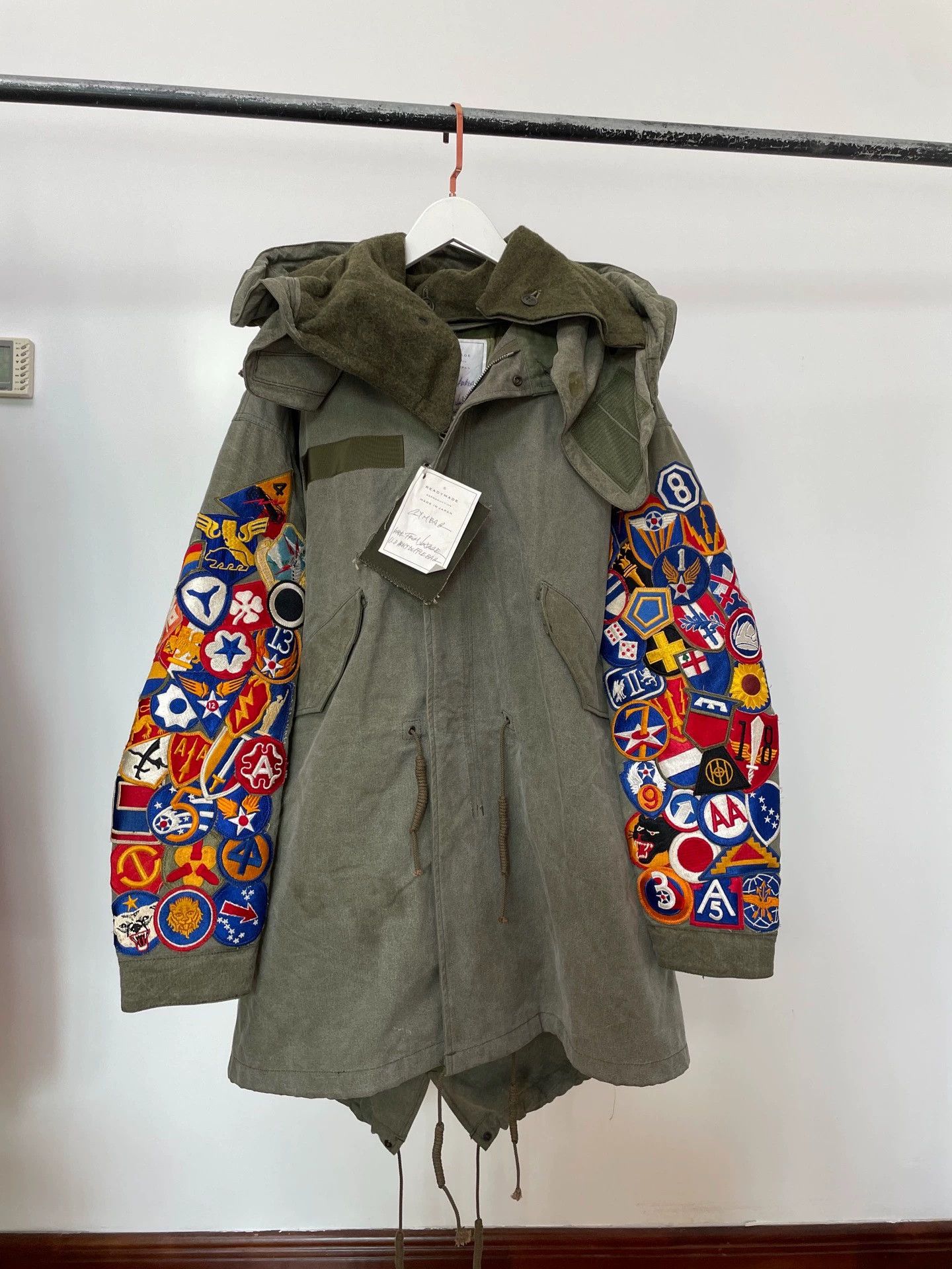 READYMADE Readymade Long Fishtail Parka Distressed Embroidered Size US S / EU 44-46 / 1 - 1 Thumbnail