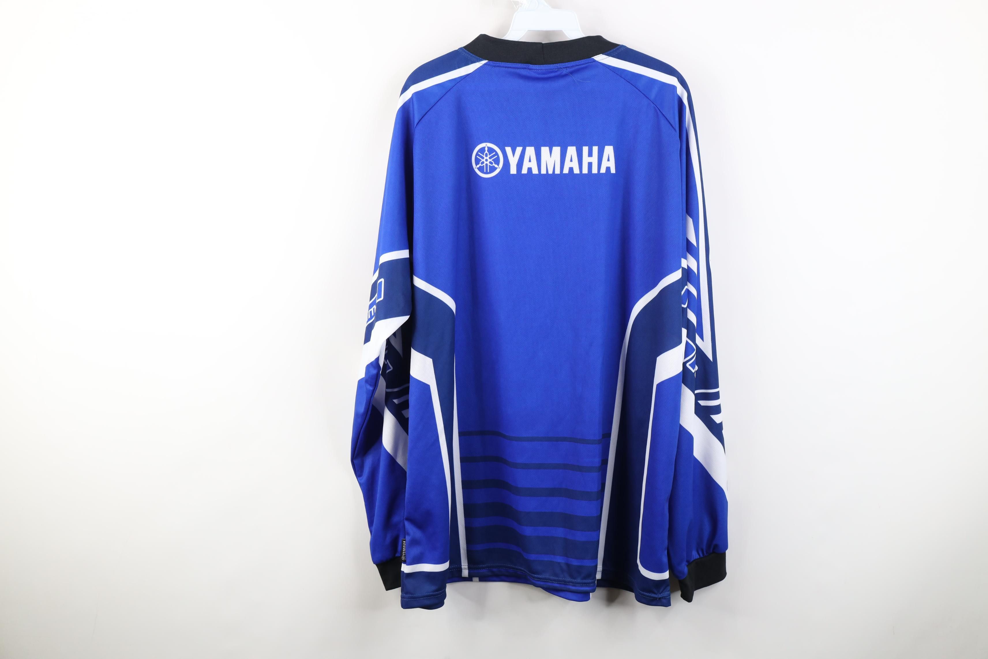 Yamaha Vintage 90s Y2K Yamaha Racing Long Sleeve Jersey T-Shirt Size US XL / EU 56 / 4 - 13 Thumbnail