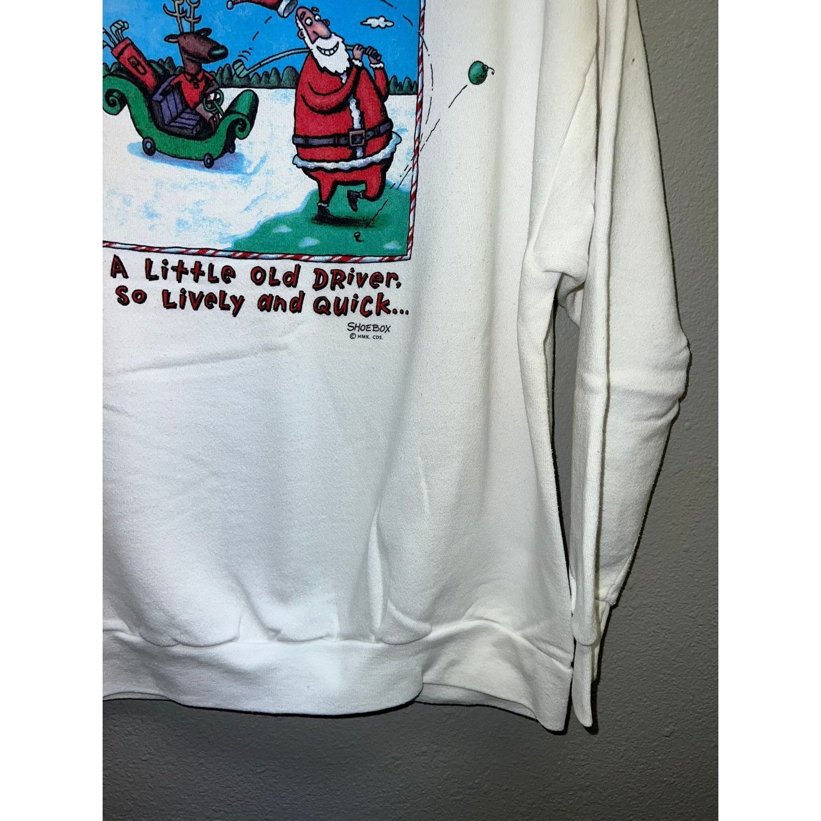 Delta 90s A Little Old Driver Santa Christmas Winter Sweatshirt XL Size US XL / EU 56 / 4 - 5 Thumbnail