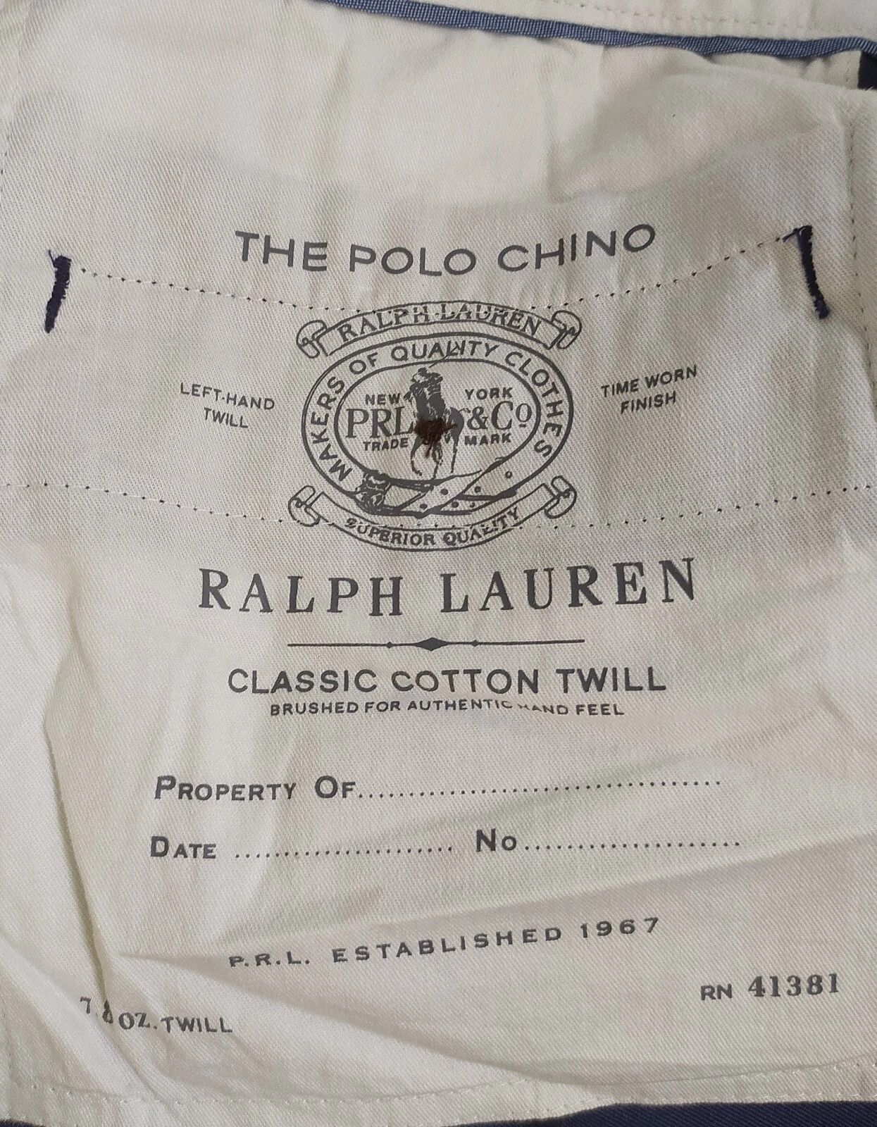 Polo Ralph Lauren Polo Ralph Lauren Classic Fit Chino Pant T 0027 Size US 30 / EU 46 - 7 Thumbnail