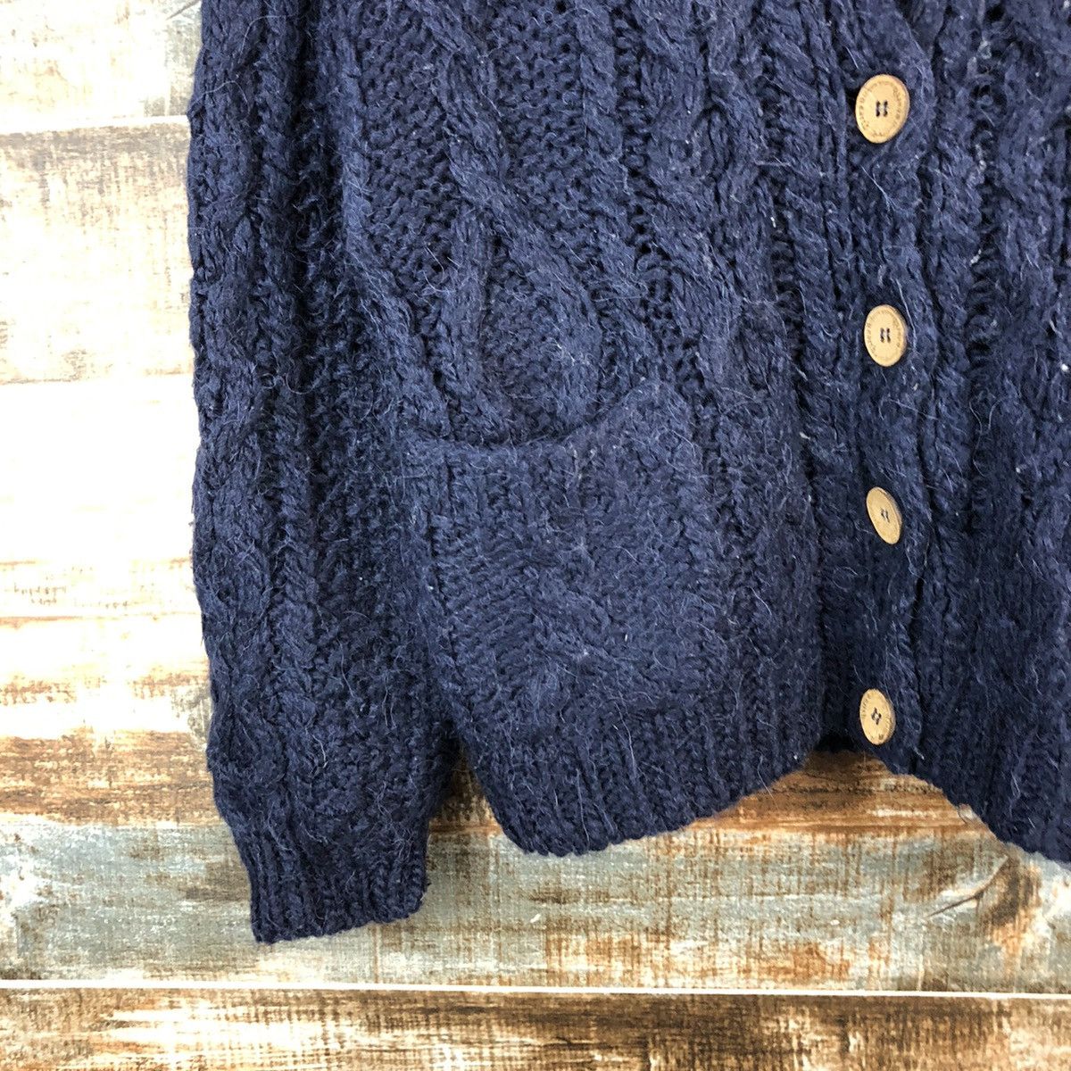 Homespun Knitwear Earth Music & Econolgy mohair Dark Blue Knitwear #A2406 Size M / US 6-8 / IT 42-44 - 7 Thumbnail