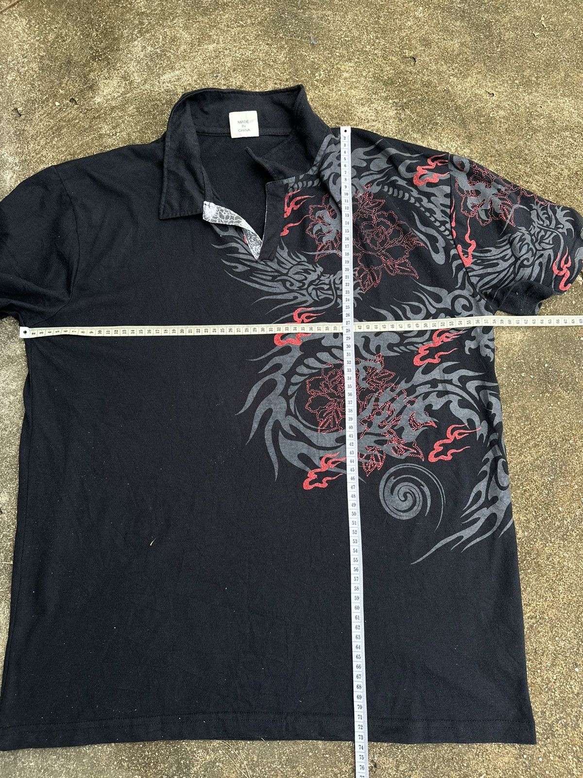 Beauty Beast CRAZY SHIRT BIG DRAGON FRONT AND BACK SICK YAKUZA STYLE Size US XL / EU 56 / 4 - 8 Thumbnail