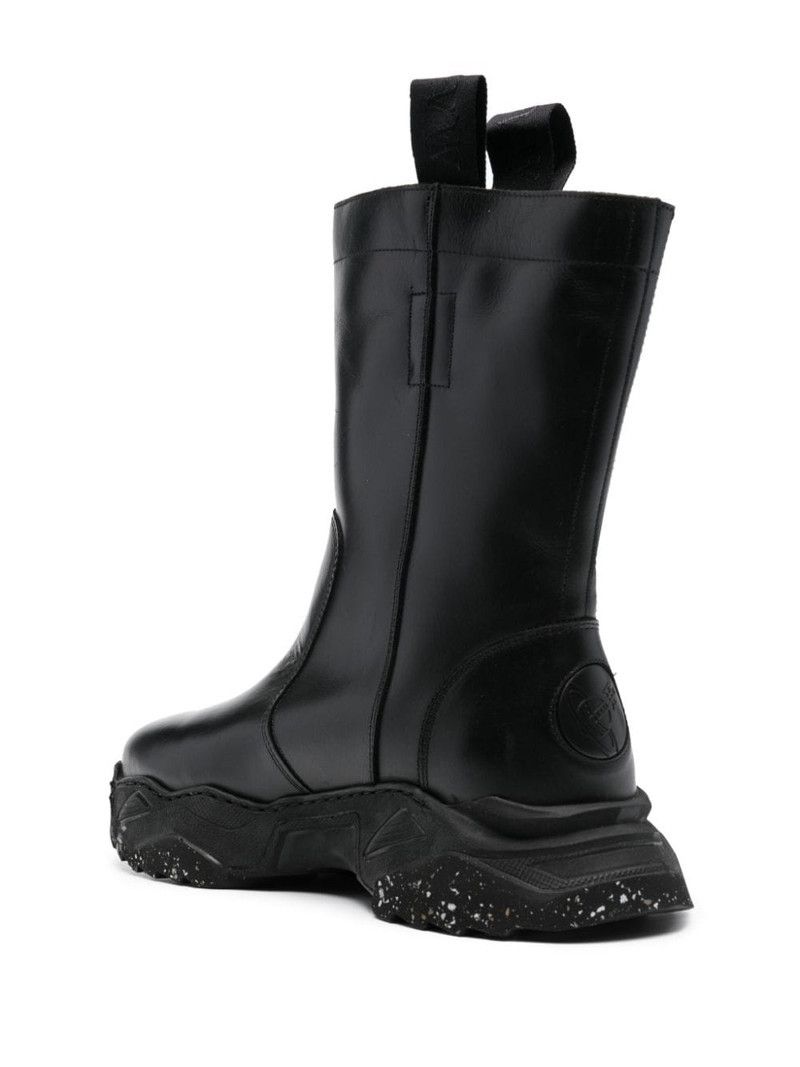 Vivienne Westwood o1f1d3z0426 Logo-Embossed Chunky Boots in Black Size US 8 / EU 41 - 3 Thumbnail