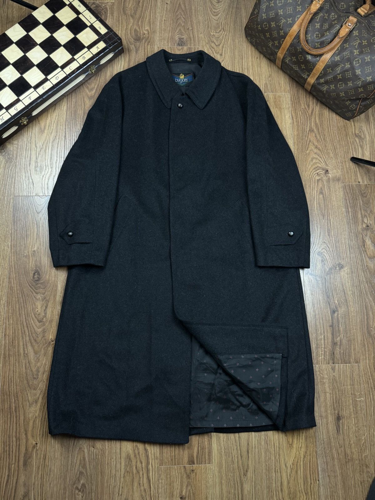 Bugatti Wool vintage coat Bugatti original streetwear luxury item Size US XL / EU 56 / 4 - 1 Thumbnail