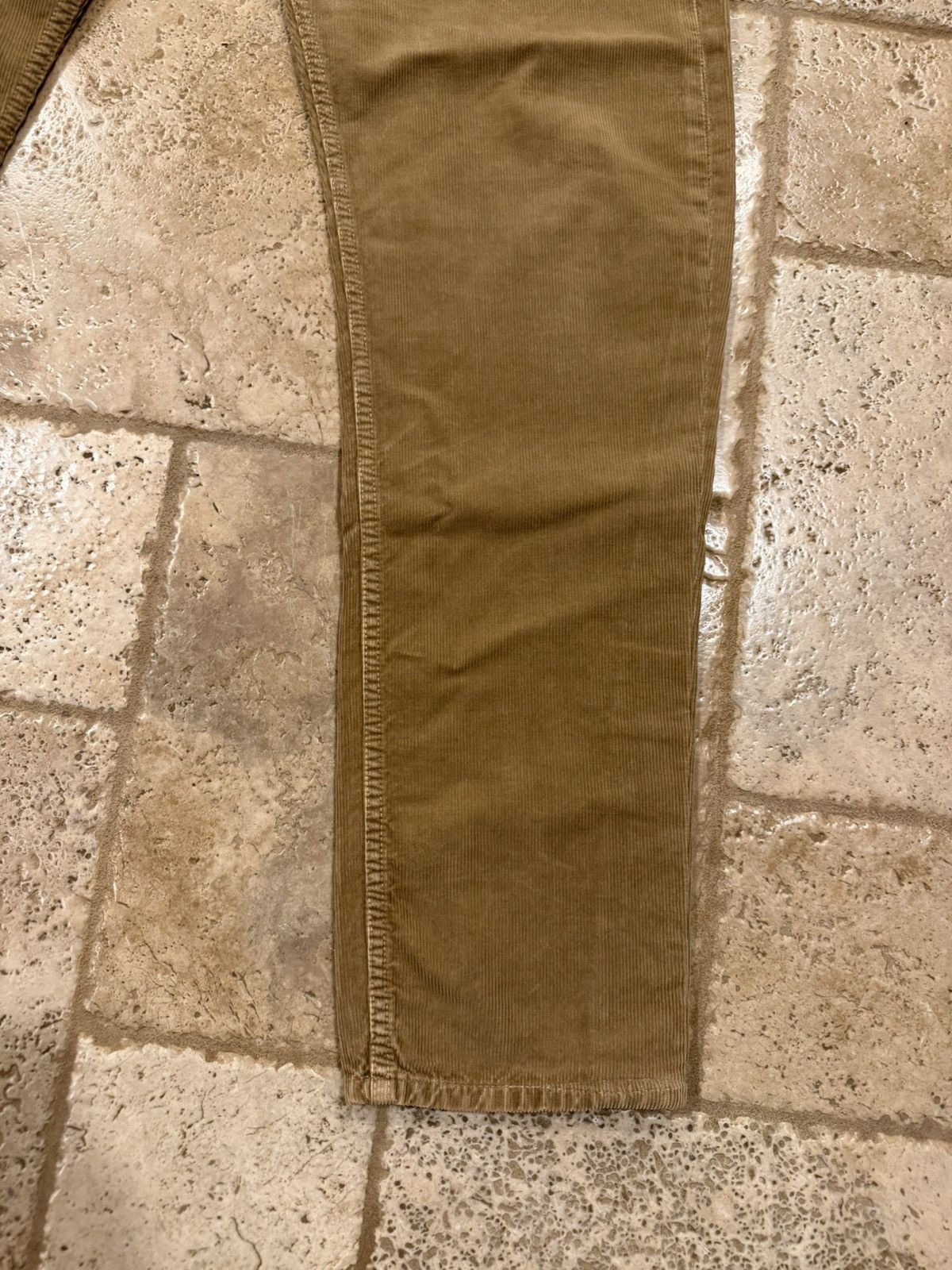Dries Van Noten Dries Van Noten Corduroy Light Brown Pants Size US 33 - 2 Thumbnail