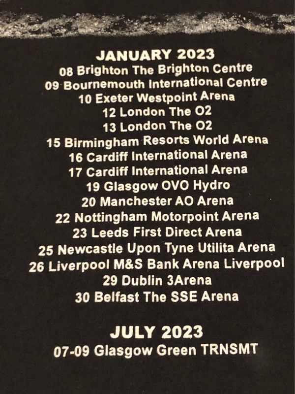 Band Tees × The 1975 The 1975 UK tour 2023 T-shirt Size US XL / EU 56 / 4 - 10 Thumbnail