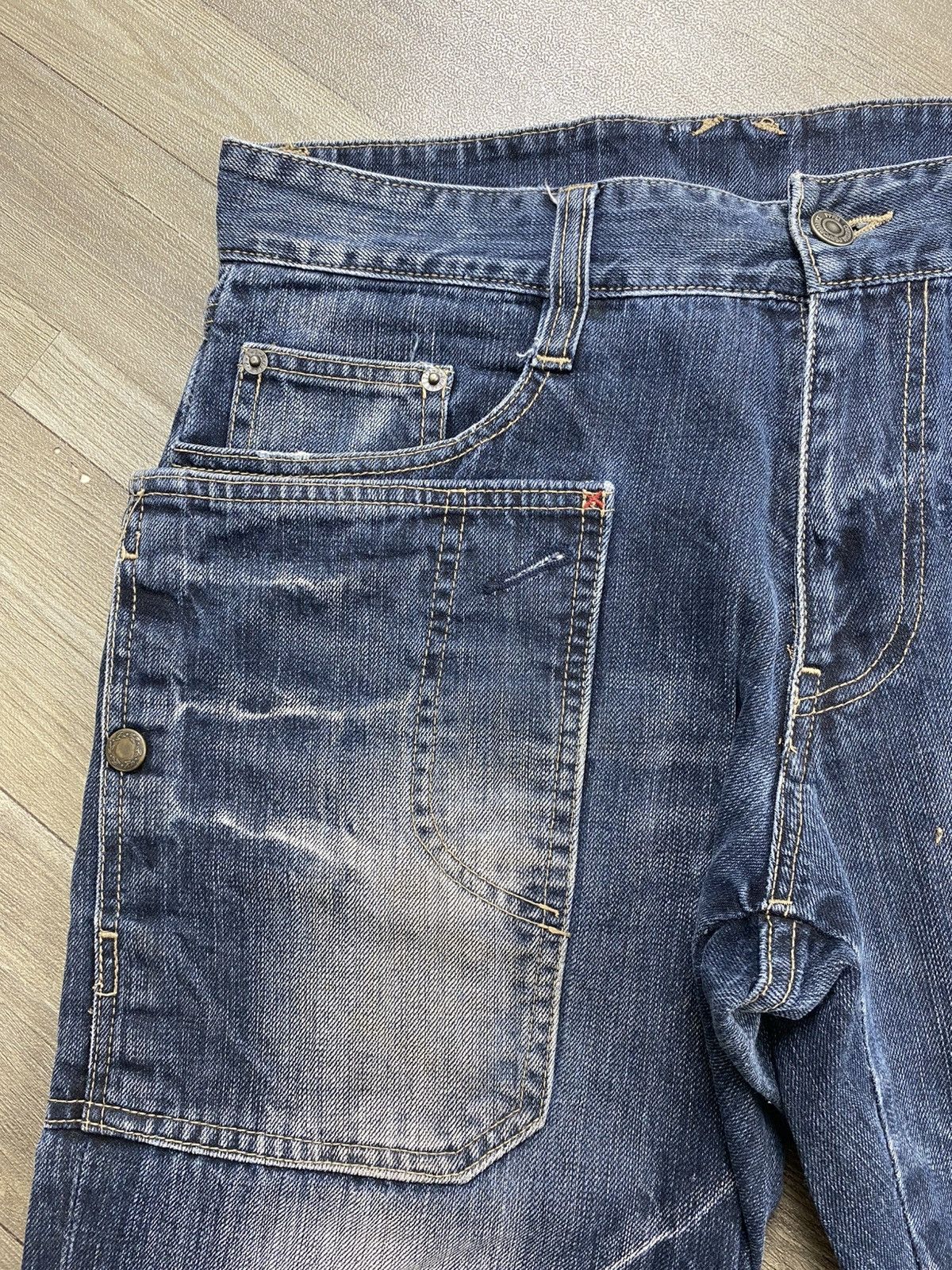 PPFM PPFM Platation Multipocket The Dessert Fox Distressed Jeans Size US 31 - 6 Thumbnail