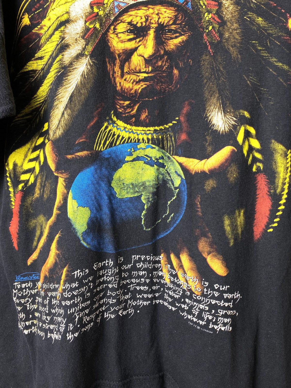 Other 💥Rare! 80-90’s Vintage Indian Spirit Boxy T Shirt 3d Emblem Size US XL / EU 56 / 4 - 3 Thumbnail