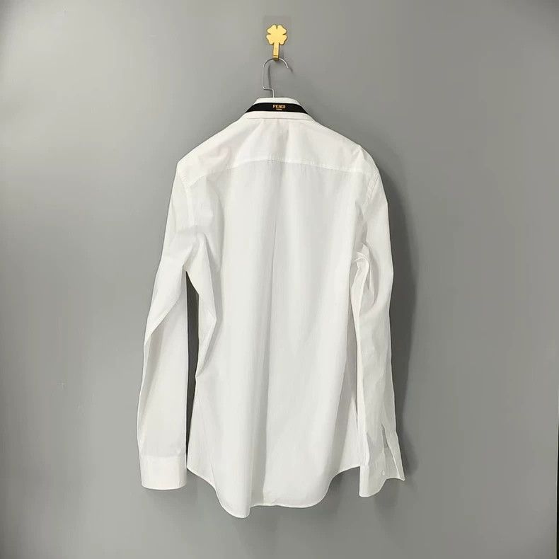 Fendi Fendi size 39 Neck logo shirt Size US XXS / EU 40 - 2 Thumbnail