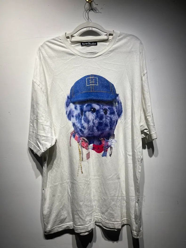 Acne Studios Acne Studios Face Expression Teddy Bear Printed Round Neck Size US L / EU 52-54 / 3 - 1 Thumbnail
