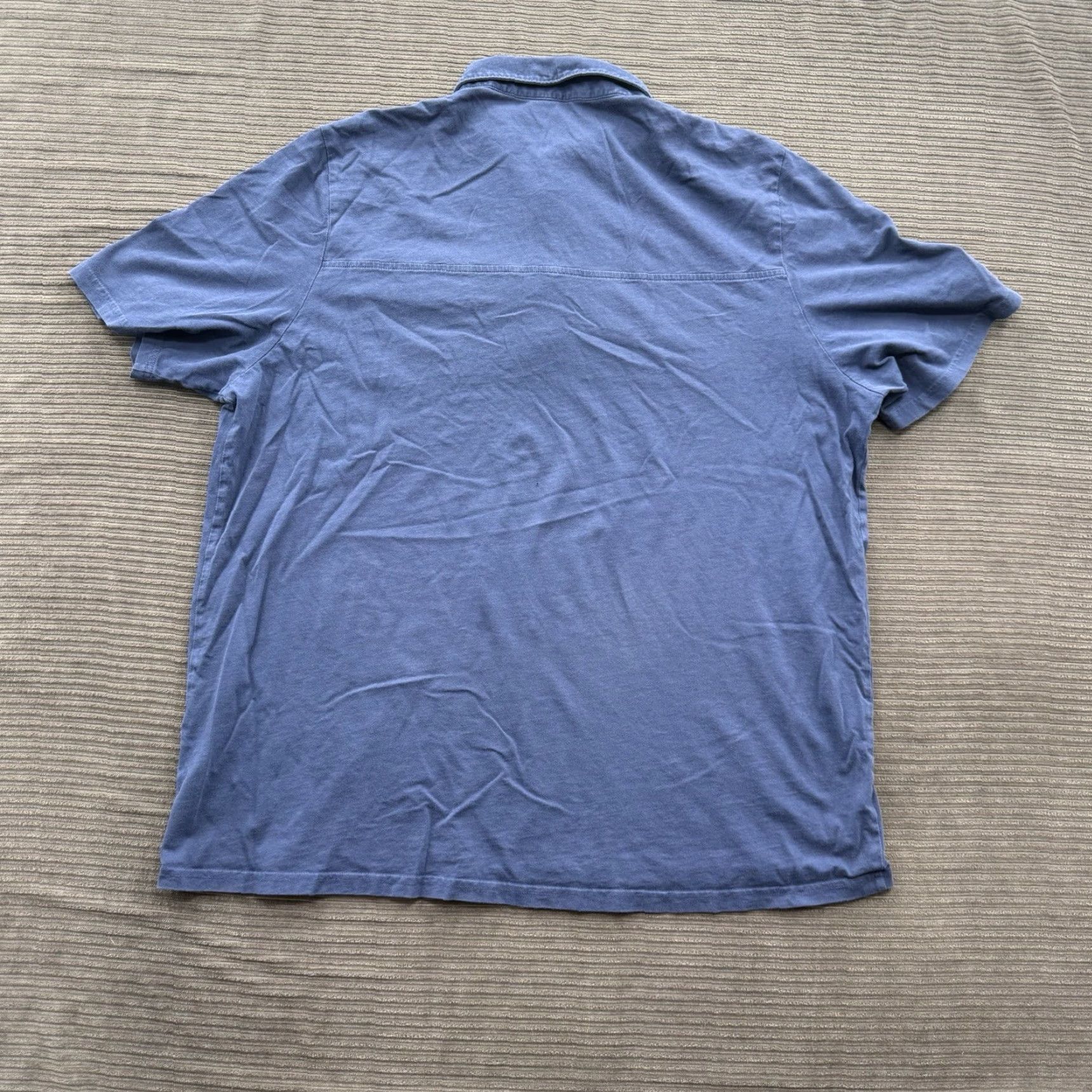Vintage Criquet Polo Shirt Men 2XL Blue Organic Cotton Golf Preppy Logo Short Sleeve Casual Slimming Regular Size 2XL Mens Size US XXL / EU 58 / 5 - 2 Thumbnail