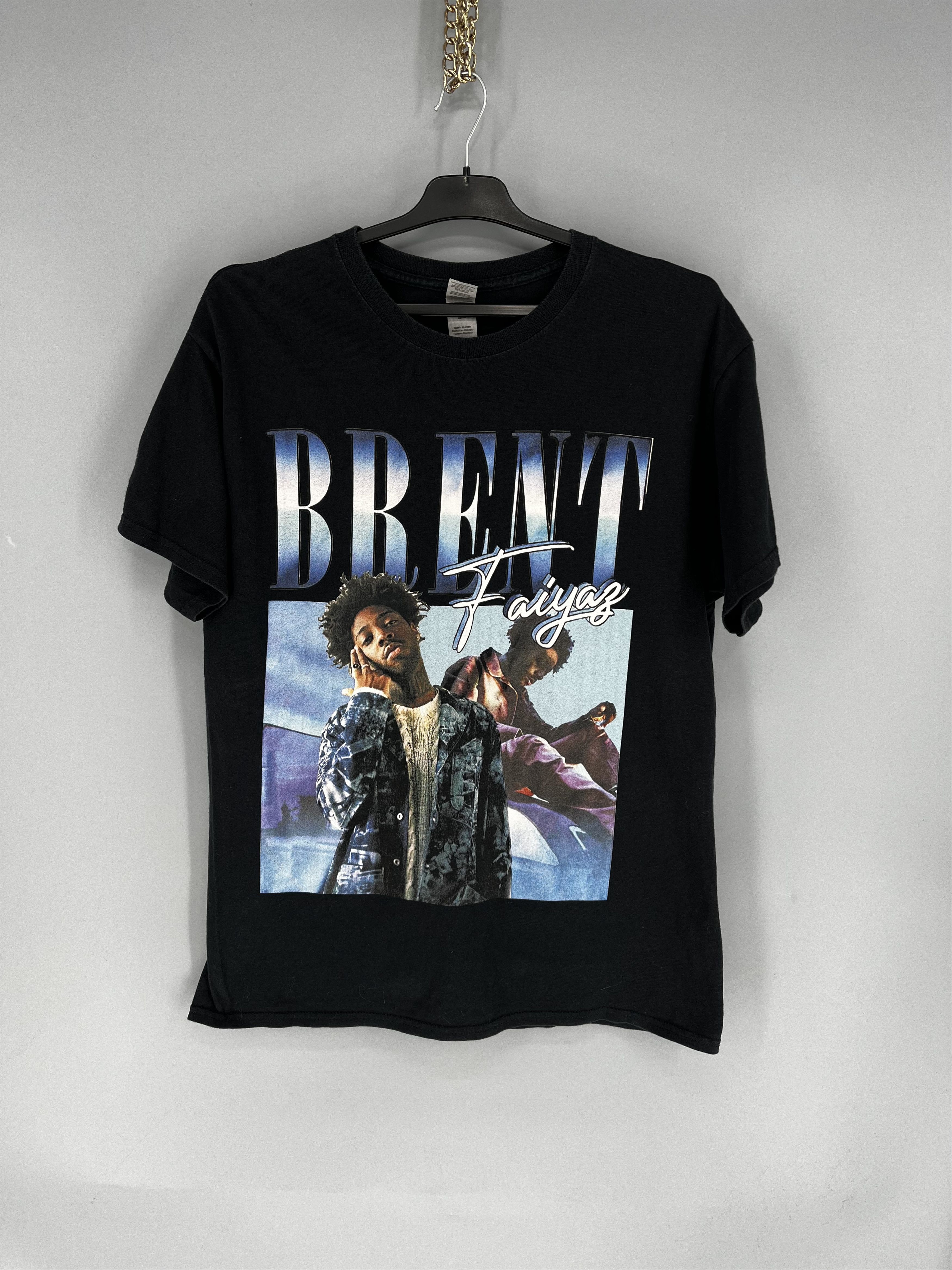 Band Tees Y2K American Singer Brent Graphic T-shirt Retro Hip Hop Size US L / EU 52-54 / 3 - 1 Thumbnail