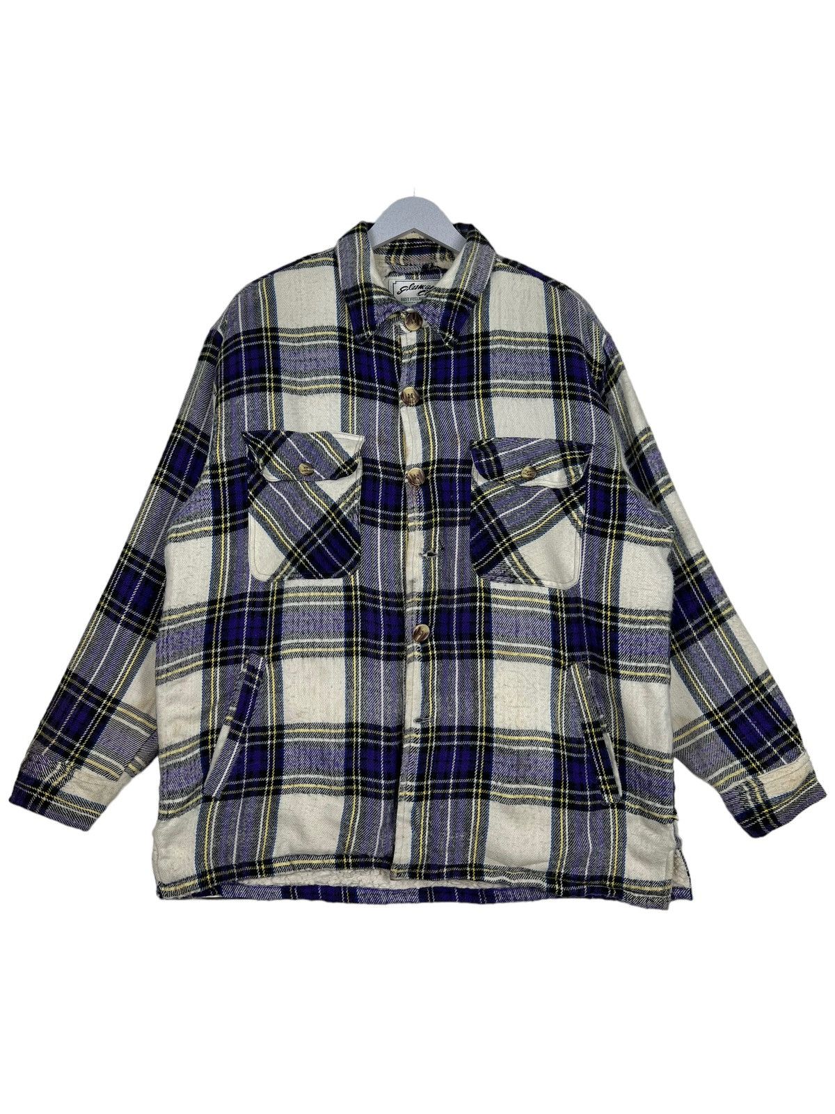 Hysteric Glamour 🔥 GLAMOUR CLUB PLAID CHECK SHERLING JACKET Size US M / EU 48-50 / 2 - 1 Thumbnail