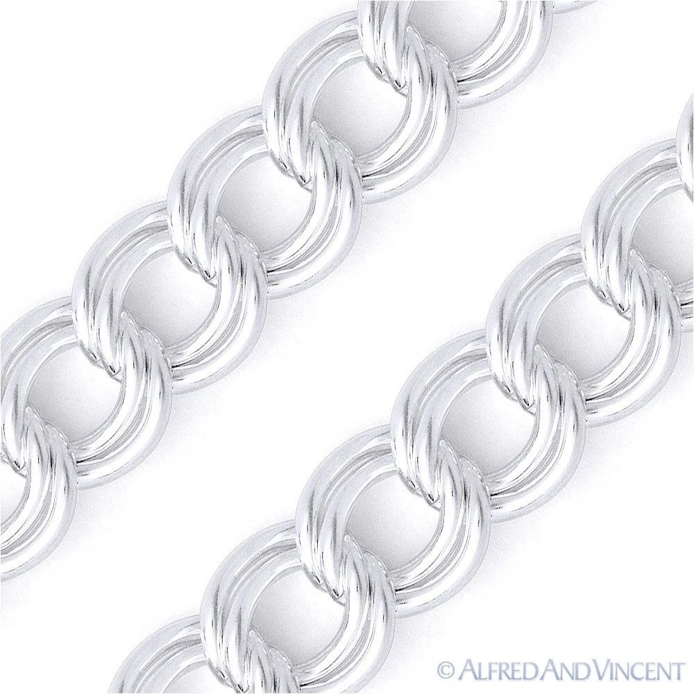 Other 4.3mm Double-Cable Charm Link Italian Chain Necklace - 24" Size ONE SIZE - 2 Thumbnail