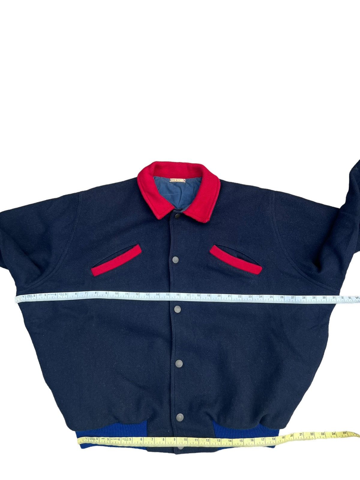 PERSON'S 80s Person’s Japan Spell Out Varsity Oversize Bomber Wool Size US XL / EU 56 / 4 - 3 Thumbnail