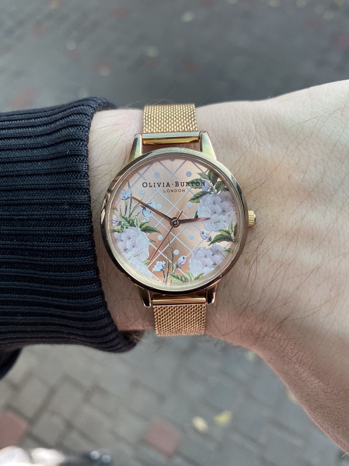 Jewelry Olivia Burton Watch Floral Mesh Gold Size ONE SIZE - 5 Thumbnail