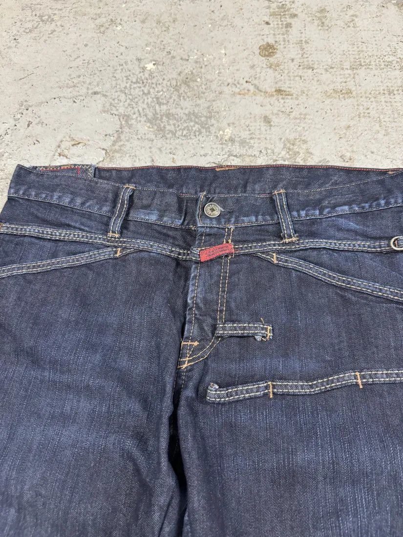 Designer × Marithe + Francois Girbaud × Vintage 2000s Marithé + François Girbaud Navy Brut Denim Jeans Size US 32 / EU 48 - 8 Thumbnail