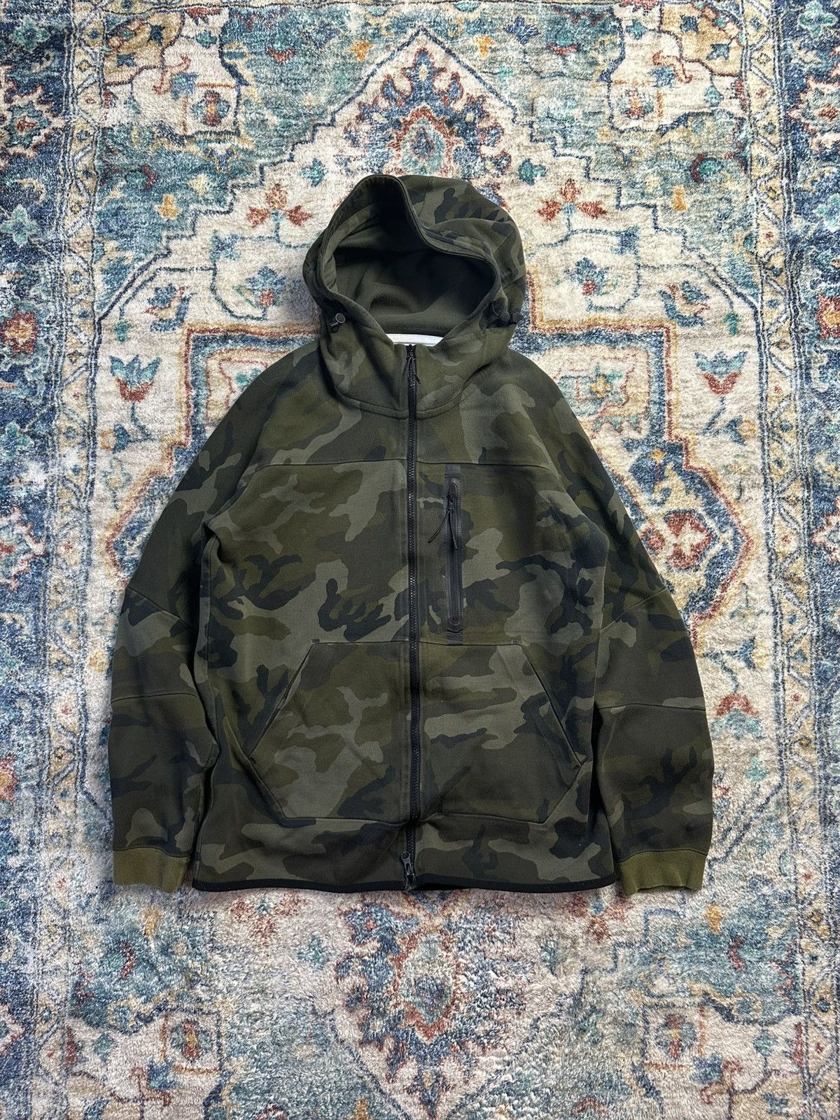 Nike Nike Camouflage Zip-up Tech Fleece Hoodie Medium Size US M / EU 48-50 / 2 - 1 Thumbnail