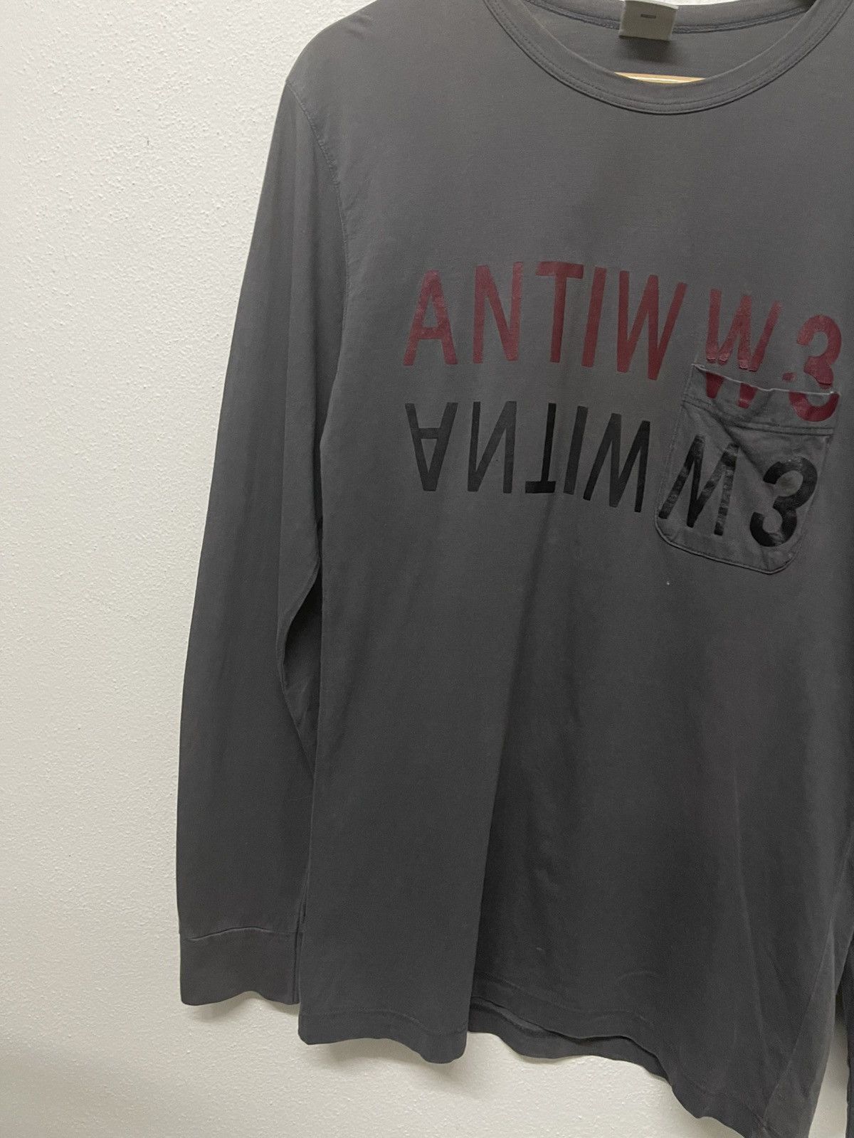 Japanese Brand × PPFM × Seditionaries 1990s PPFM ANTIW W3 SINGLE POCKET LONG SLEEVE SHIRT Size US S / EU 44-46 / 1 - 4 Thumbnail